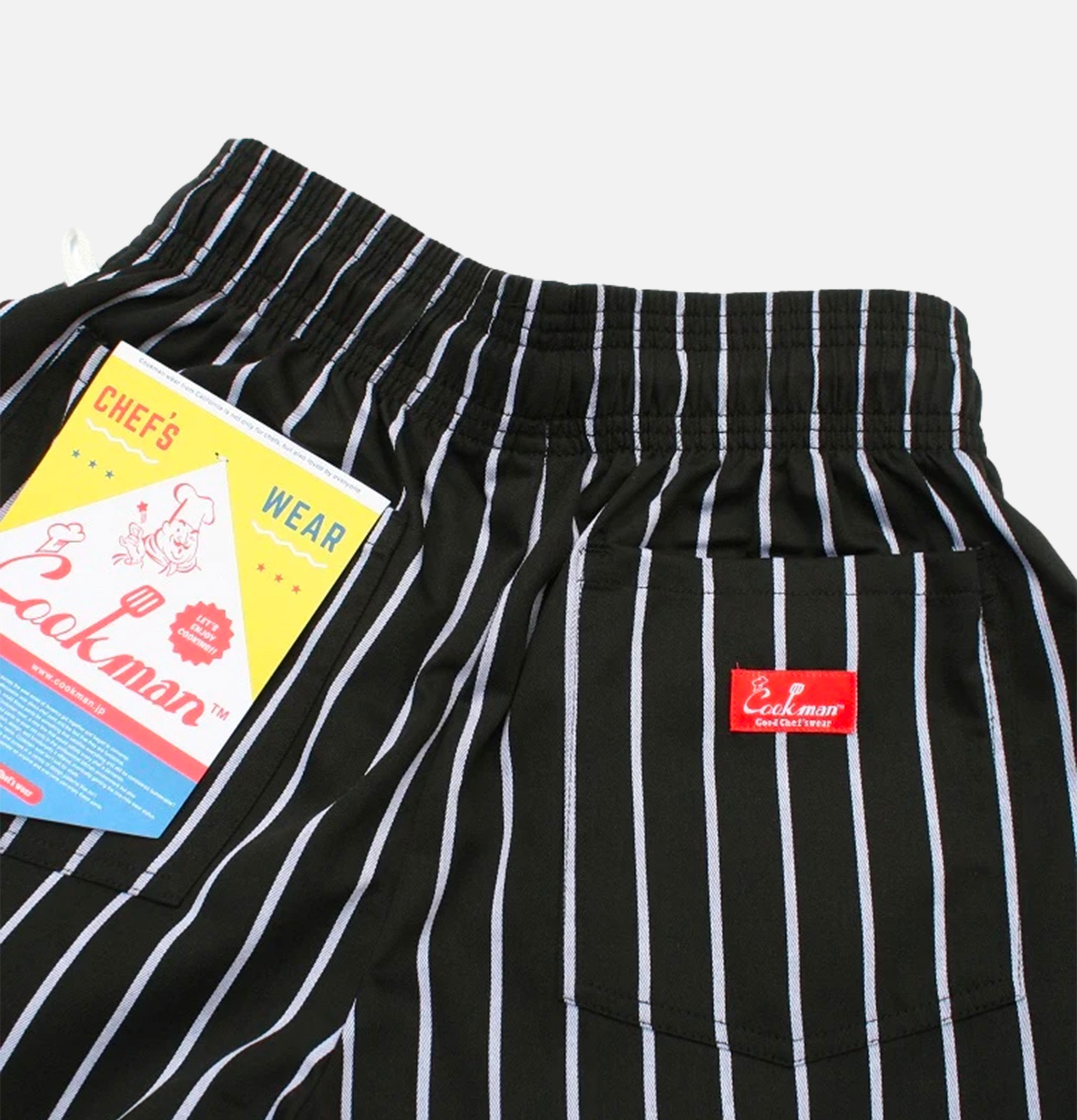 Cookman Chef Pants Stripe Black.
