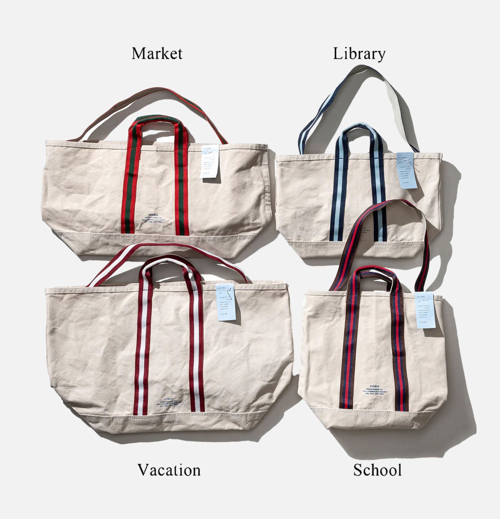 College Tote Bag Market Puebco