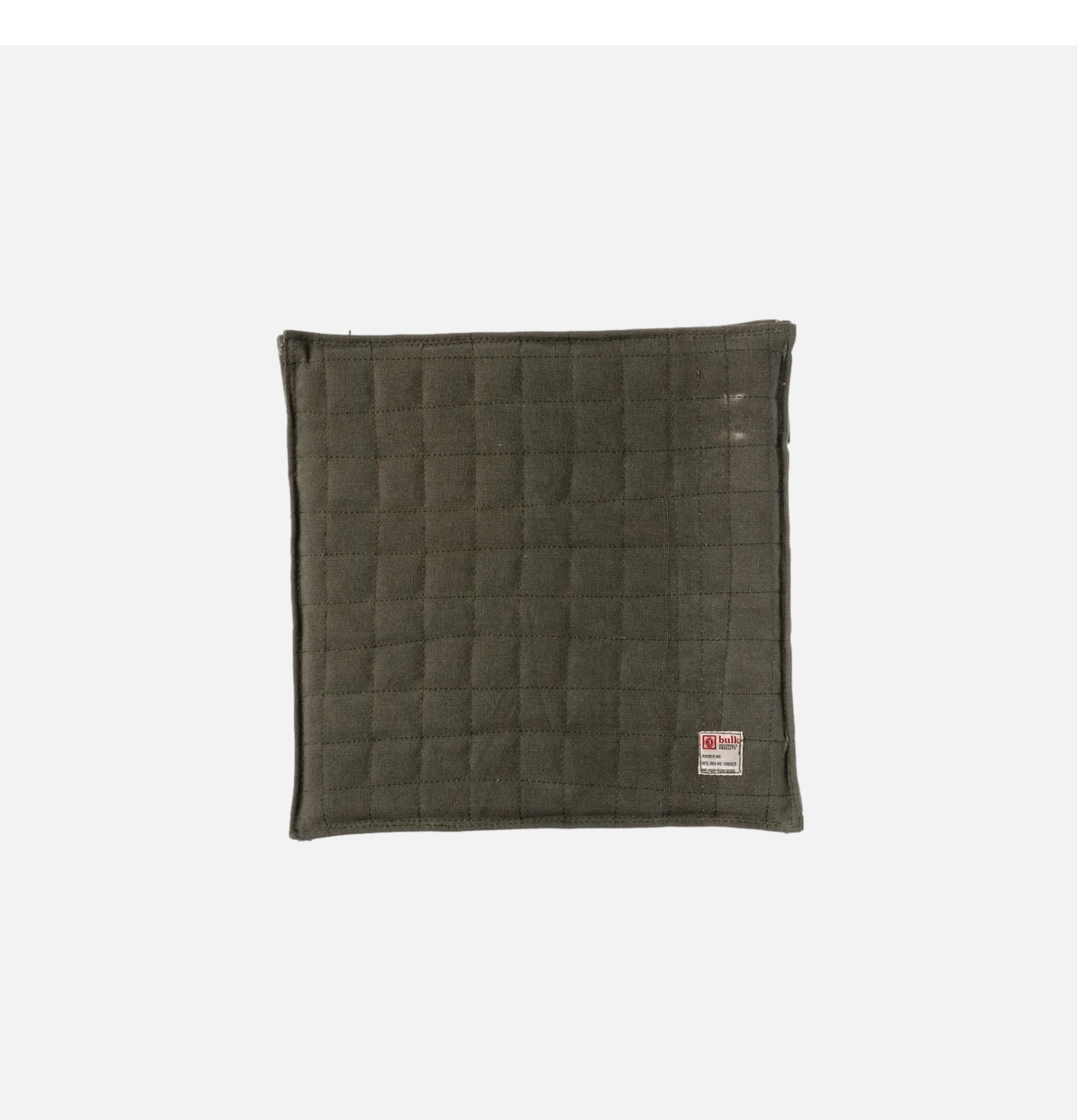 Vintage Tent Seat Cushion Green Puebco