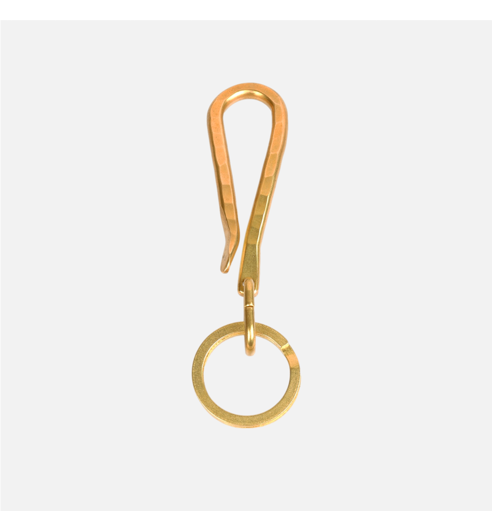 Hammered Key Hook Brass