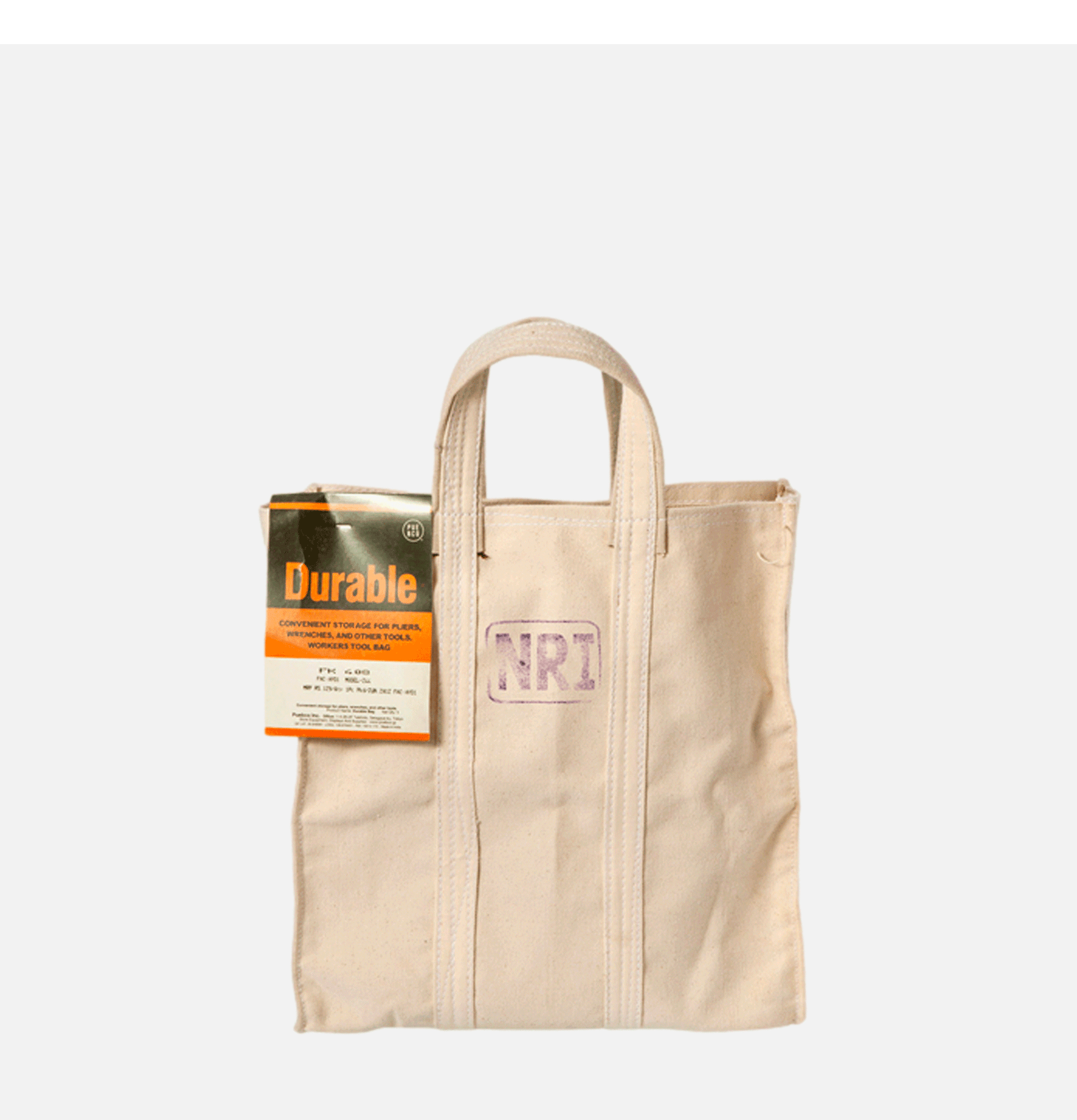 Puebco Japan Labour Tote Bag Small White
