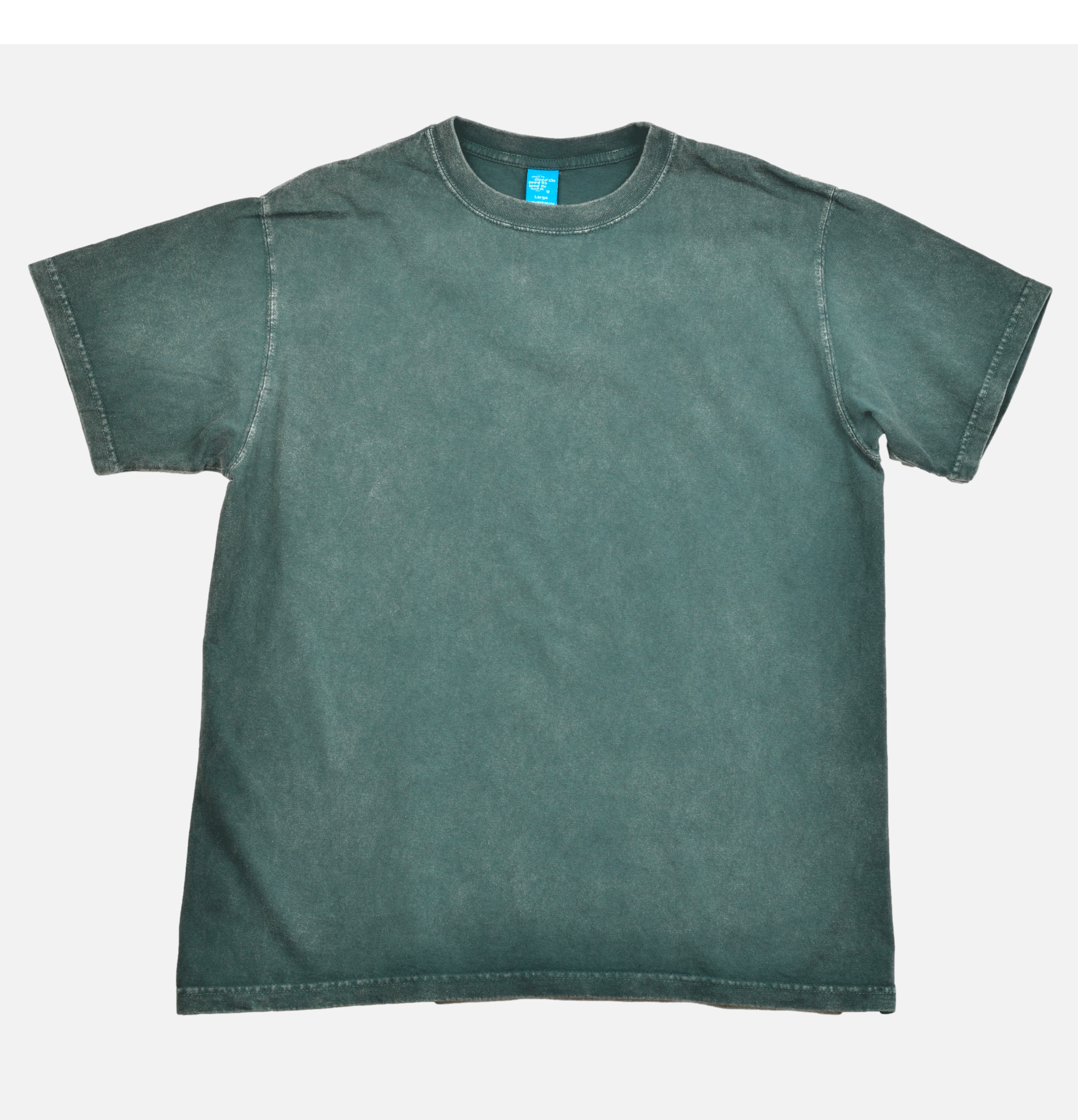 Vintage Dye Crew Tee Dark Green