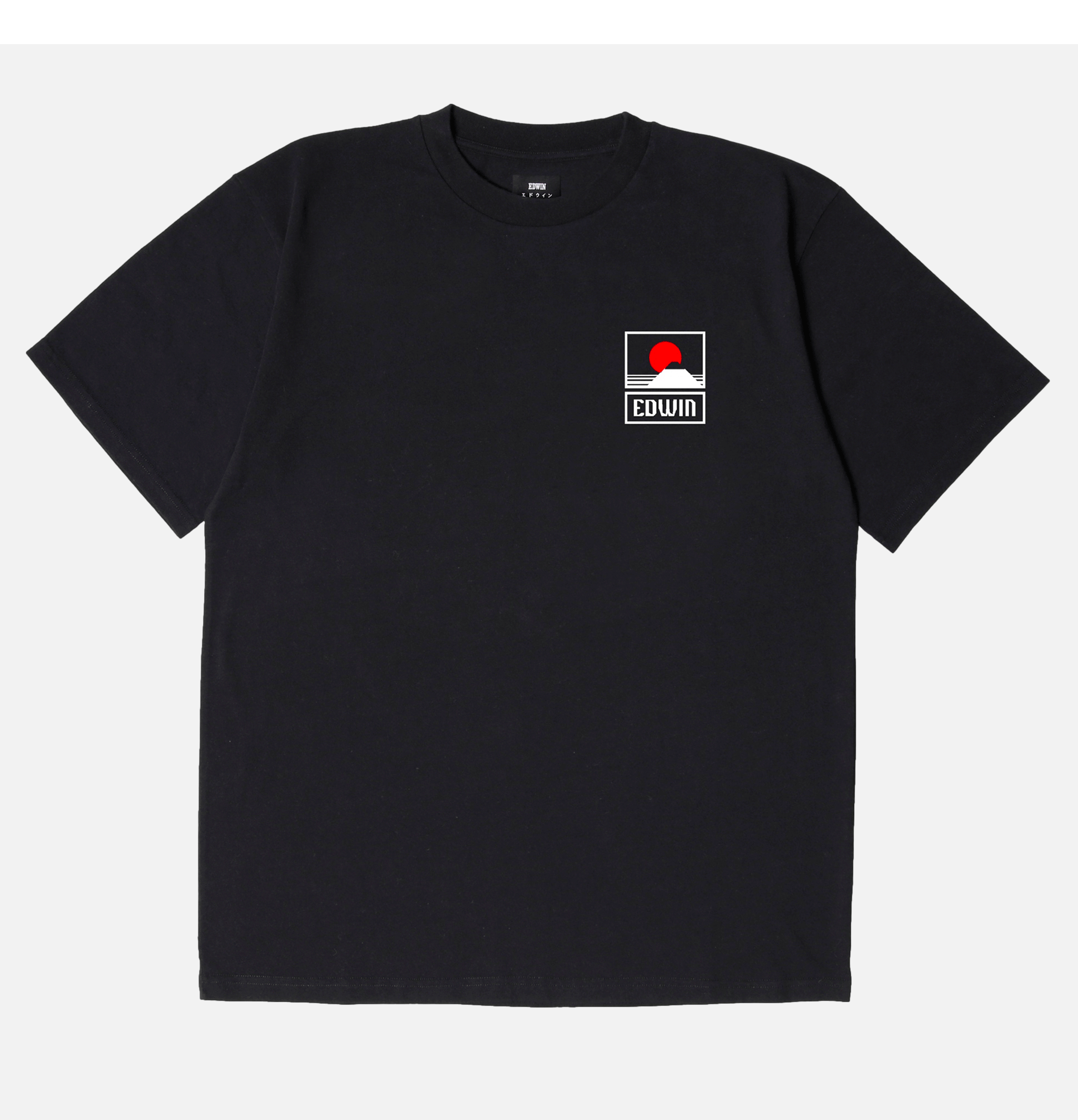 Edwin Tee Shirt Sunset On Mt Fuji Noir