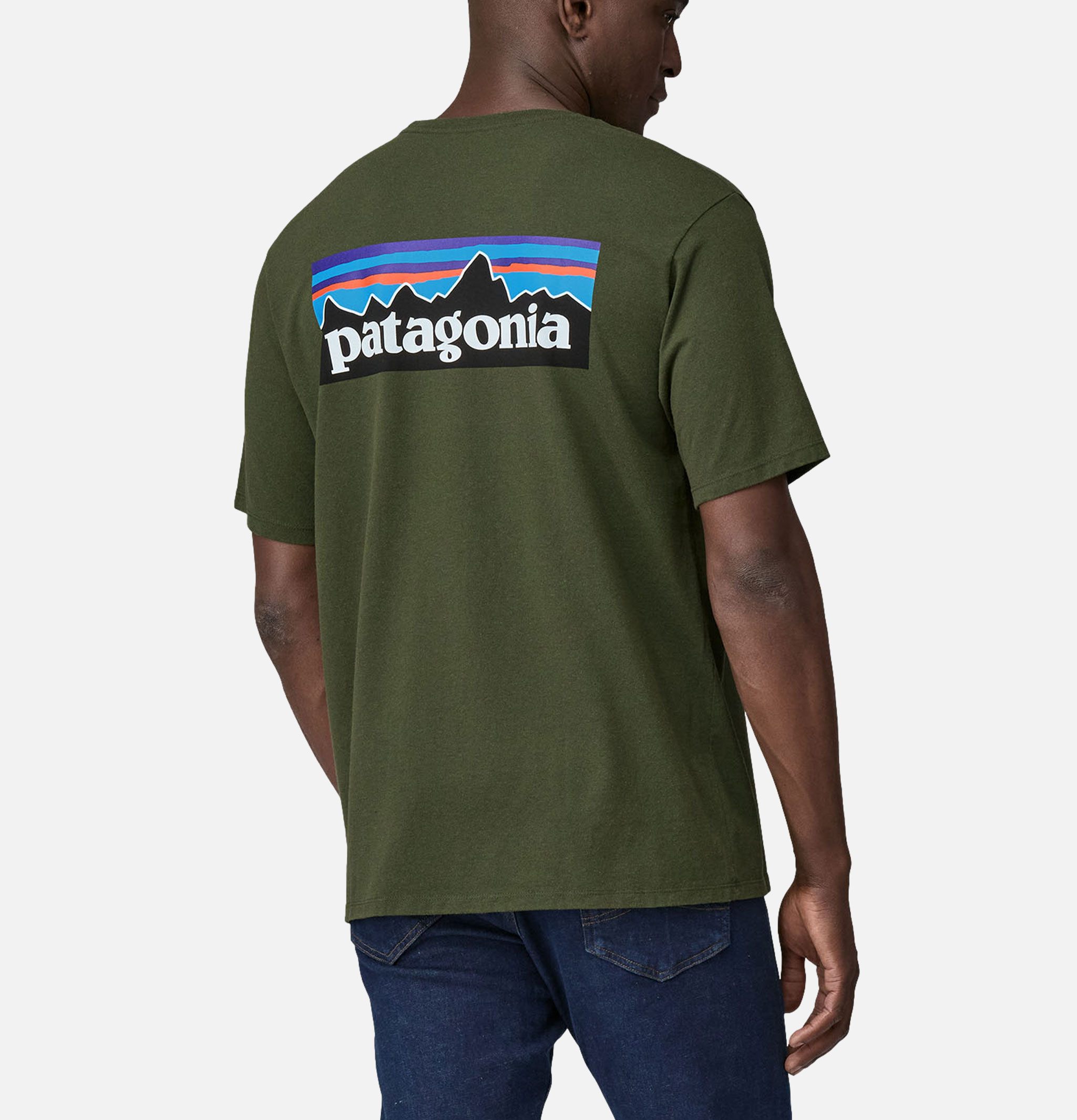 Patagonia P6 Logo Tee Torrey Pine Green
