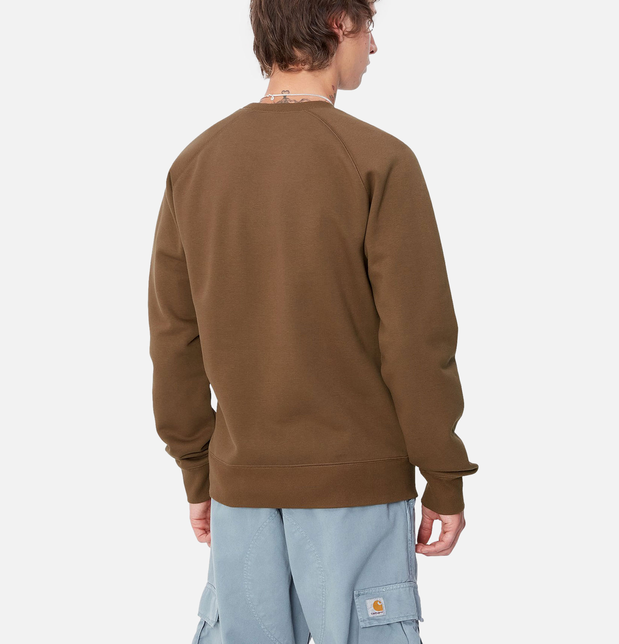 Carhartt WIP Chase Sweat Chocolate Gold