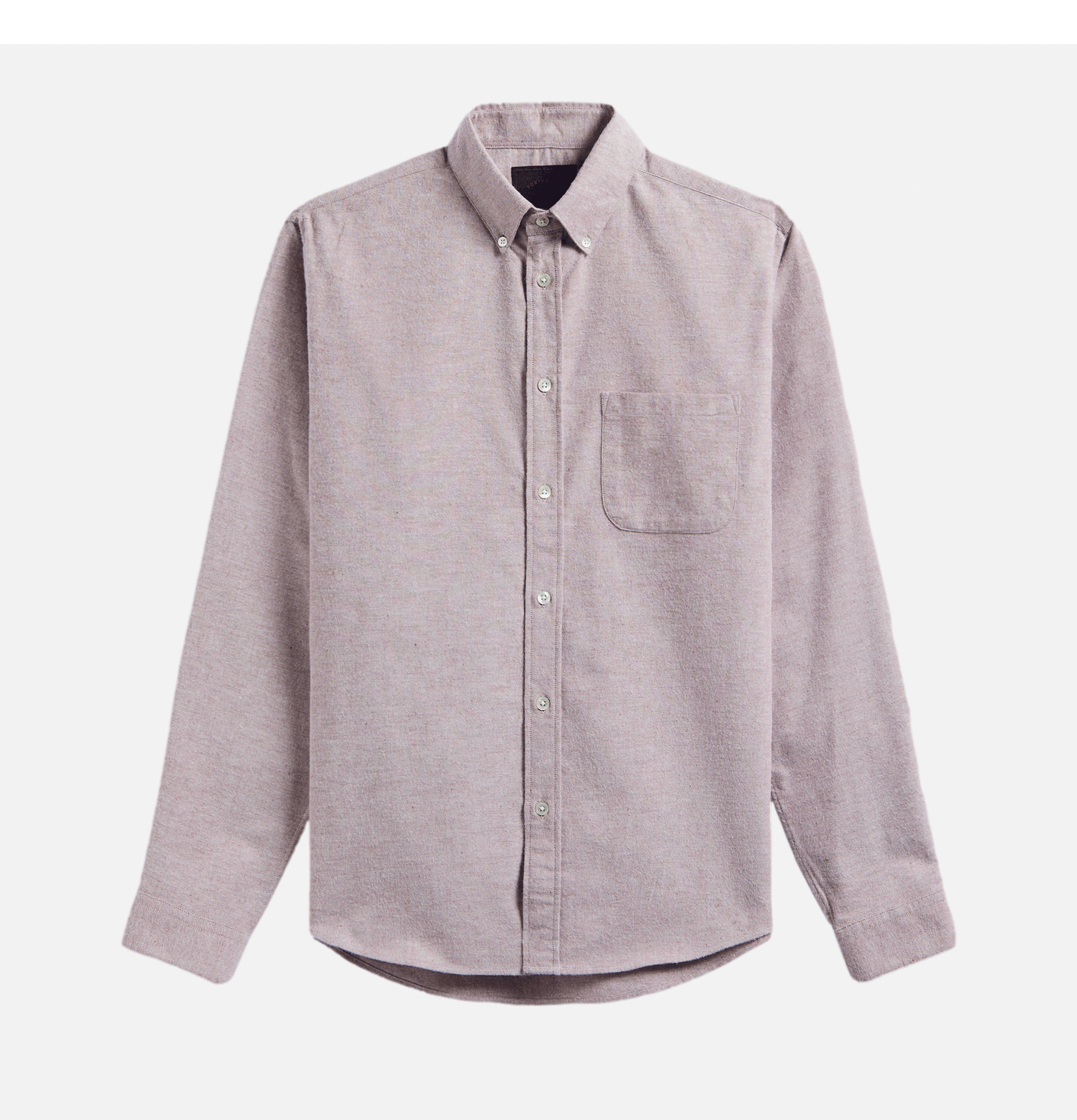 Portuguese Flannel Chemise Brushed Oxford Bordeaux