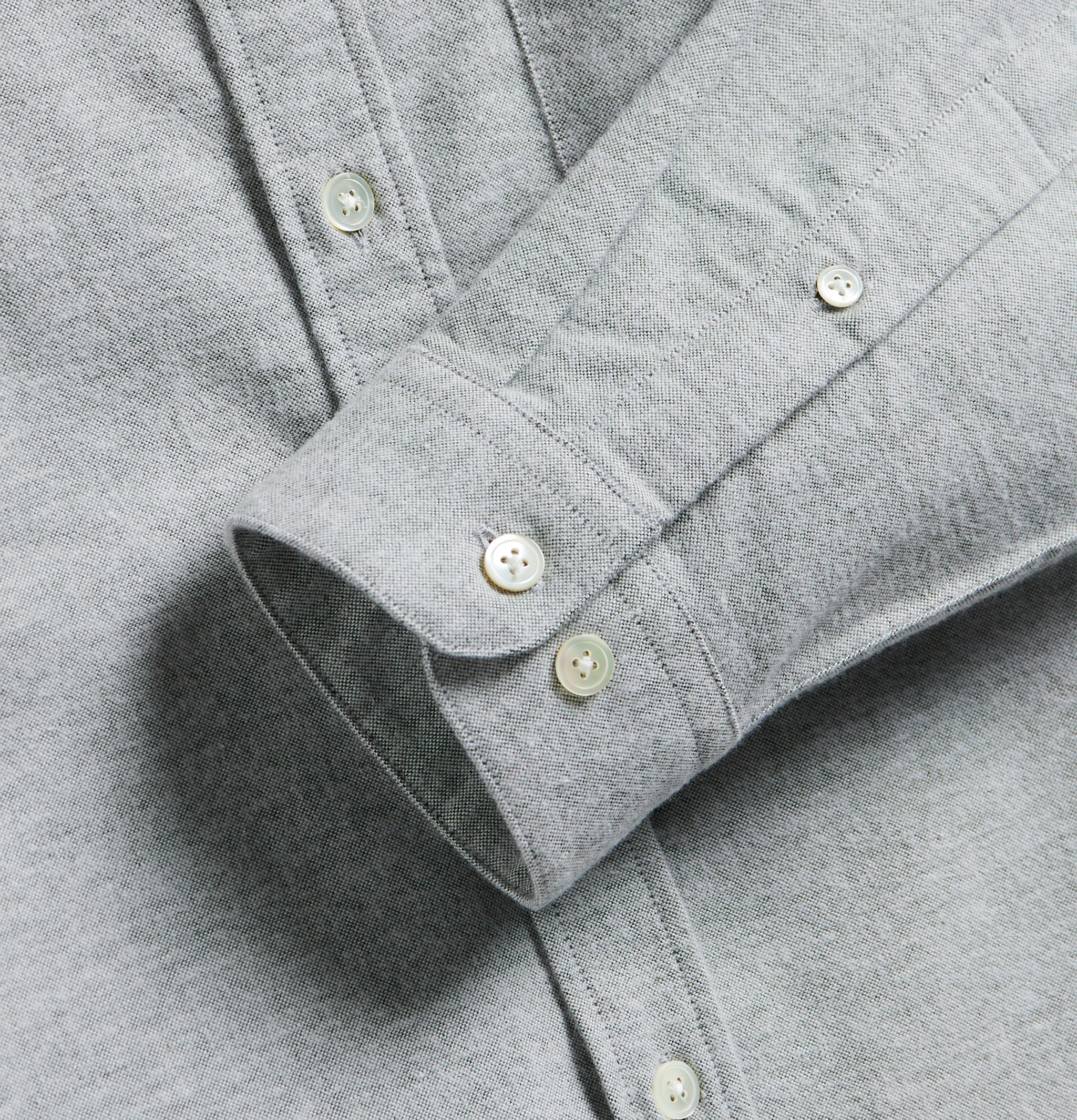 Portuguese Flannel Brushed Oxford Green shirt