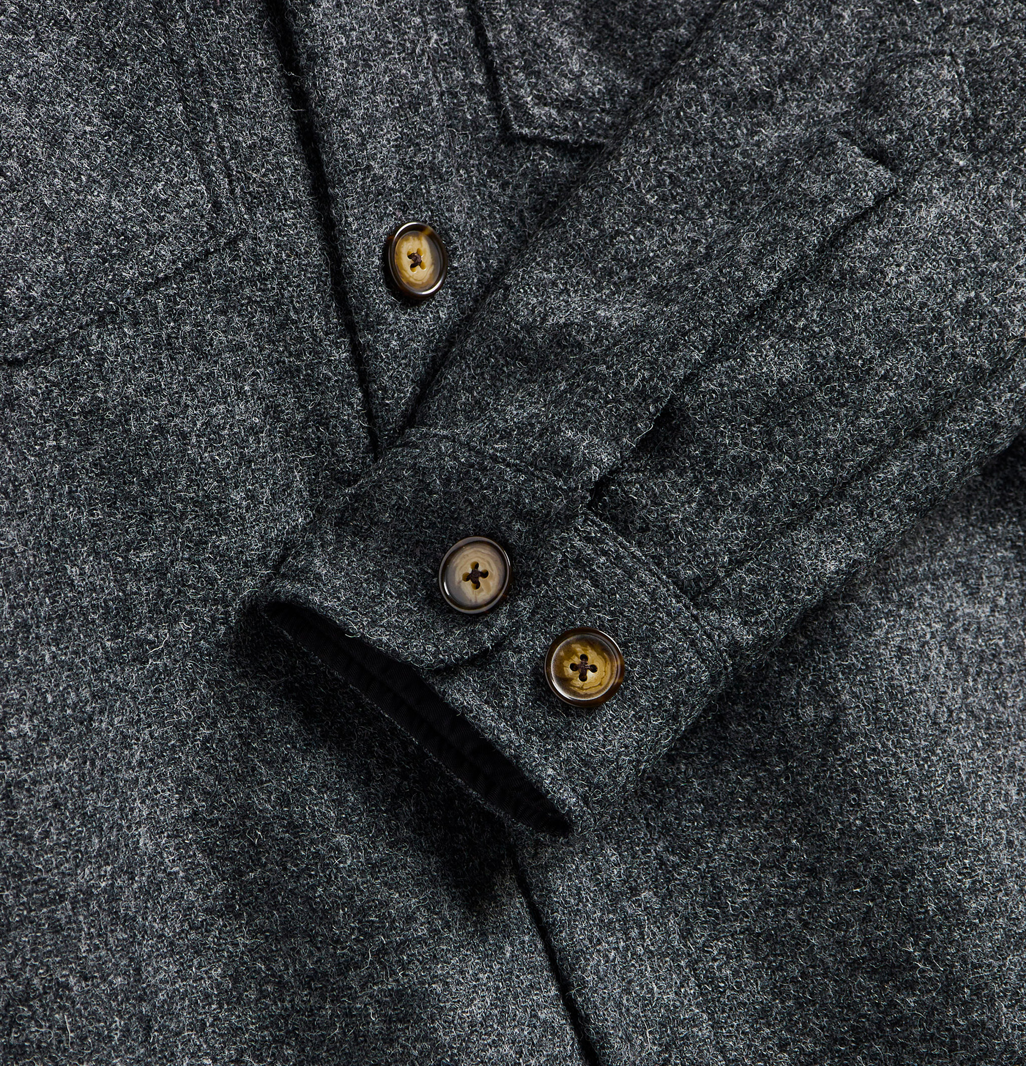 Portuguese Flannel Chemise Wool Field Over Gris