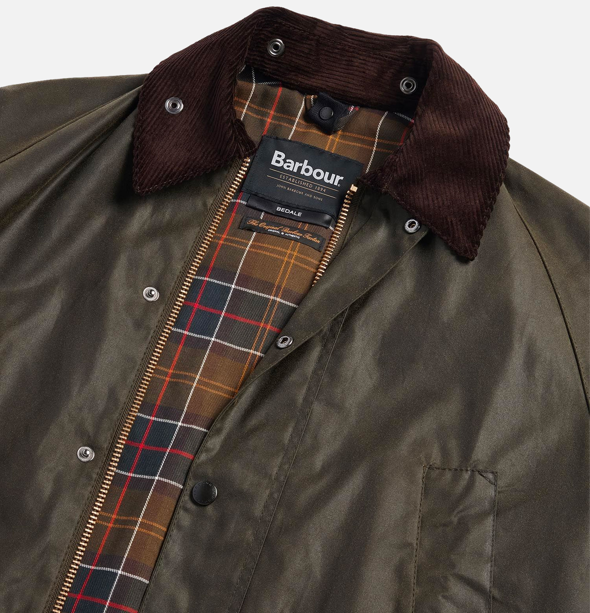 Barbour Bedale Wax Archive Olive Jacket
