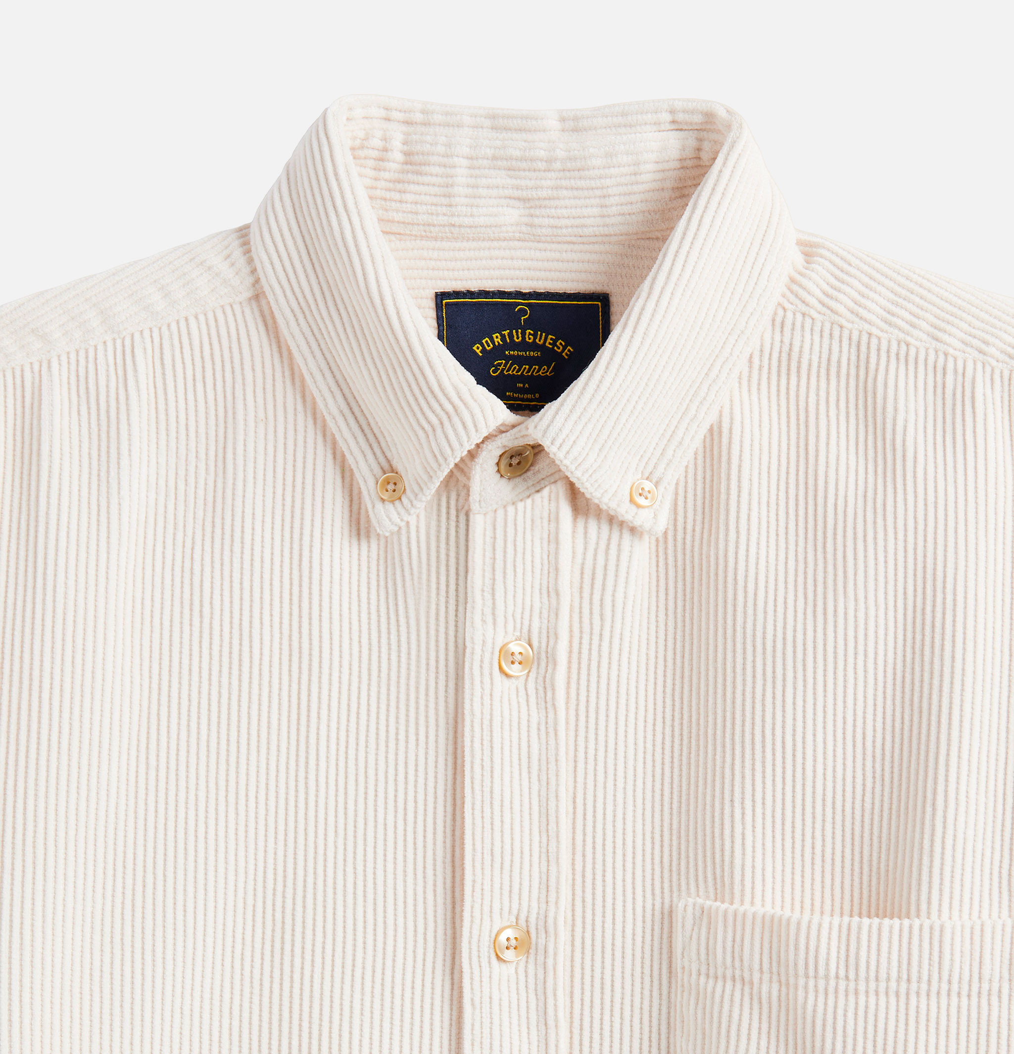 Portuguese Flannel Lobo Ecru Shirt