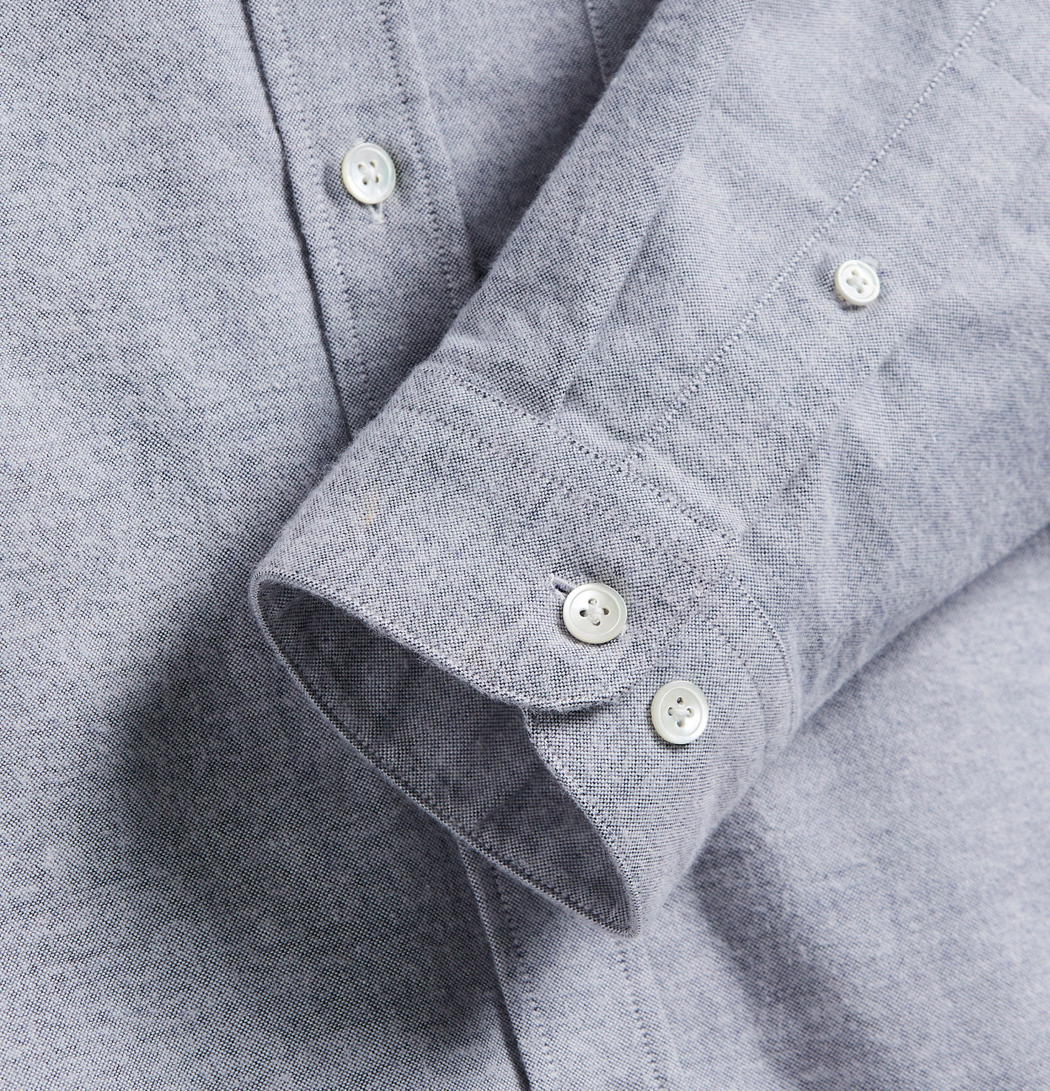 Portuguese Flannel Chemise Brushed Oxford Bleu