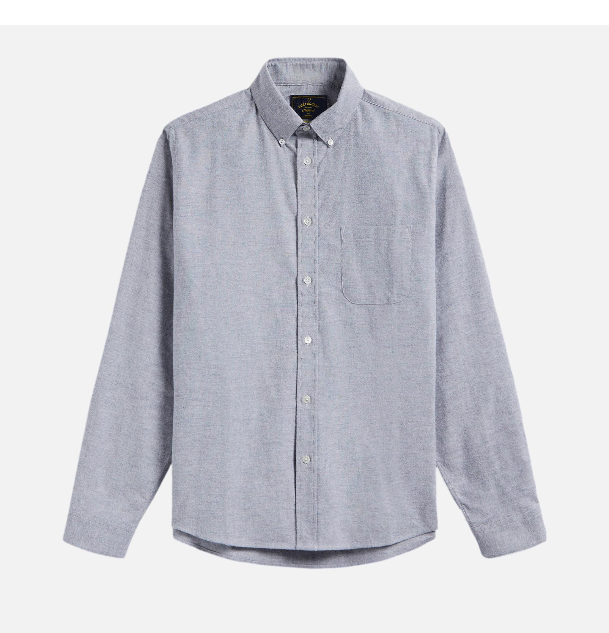 Portuguese Flannel Blue Oxford Brushed Shirt