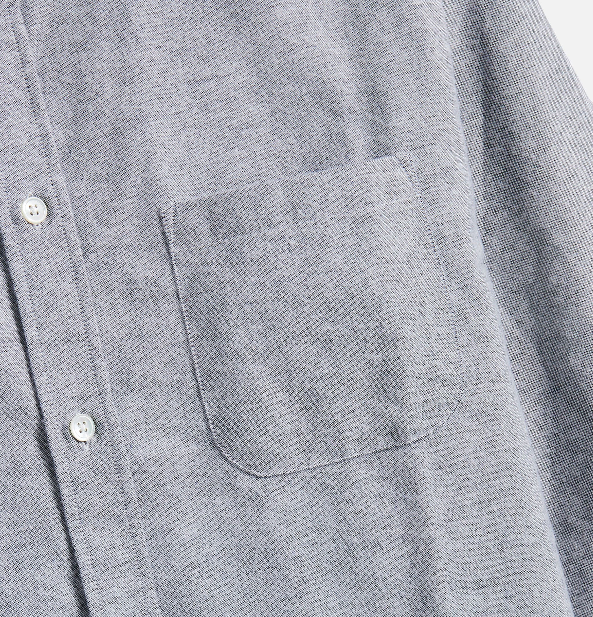 Portuguese Flannel Chemise Brushed Oxford Bleu