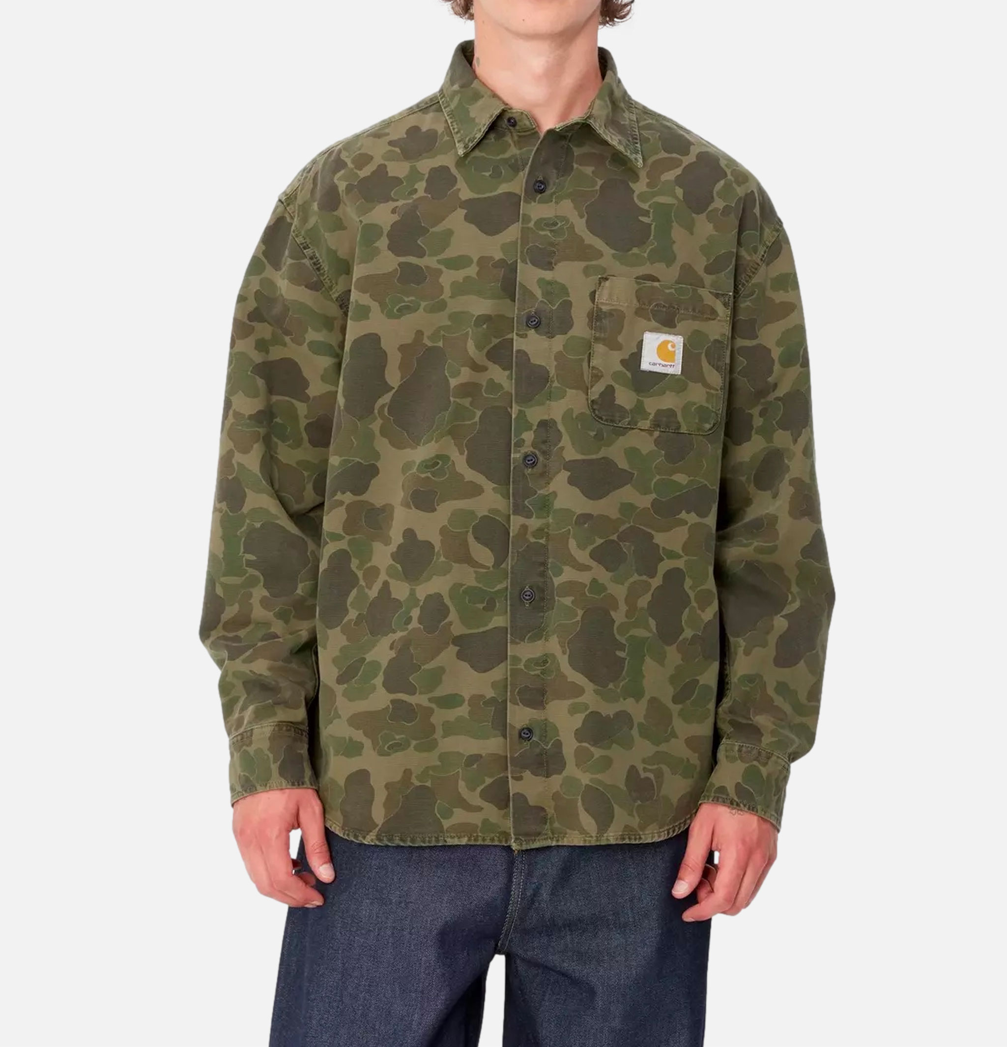 Carhartt WIP Duck Shirt Camo Green
