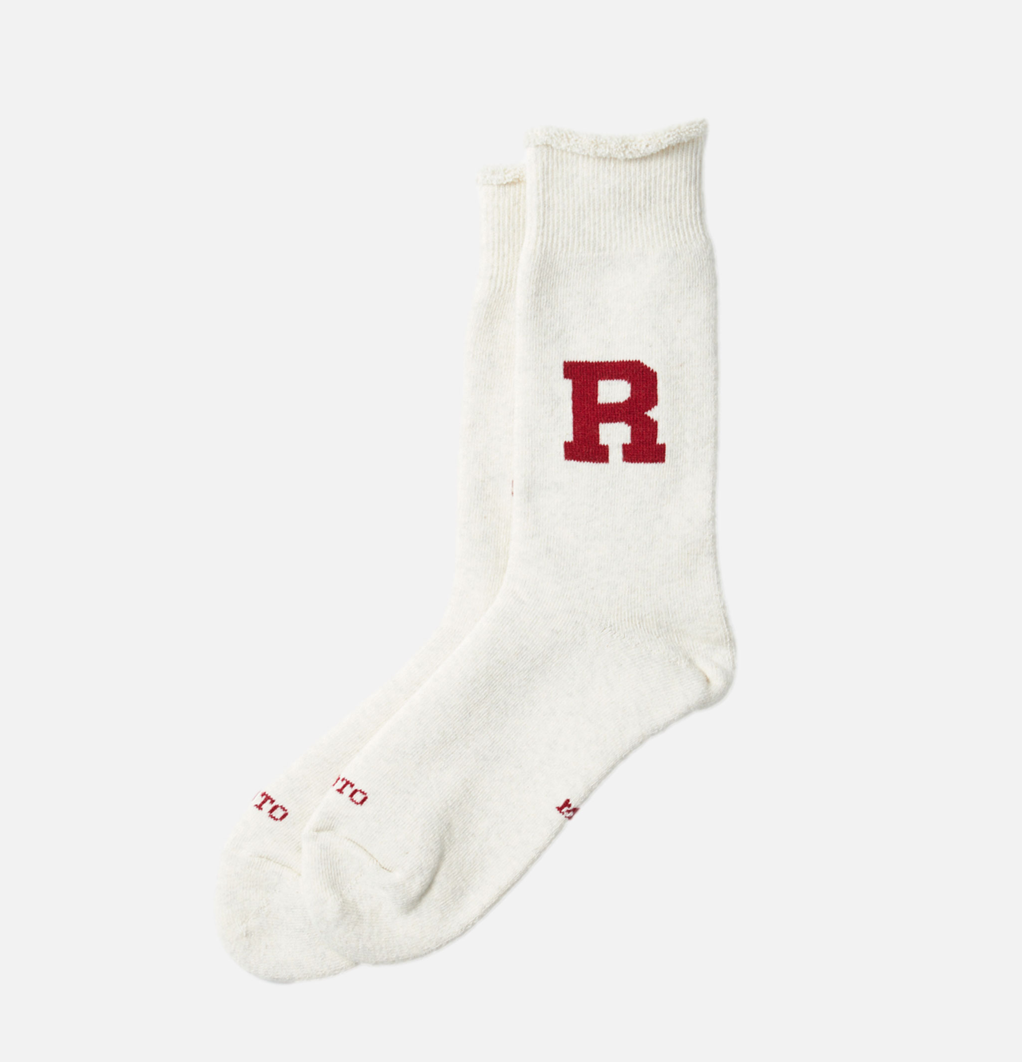 Rototo Chaussettes Raffy Sweat Dark Rouge