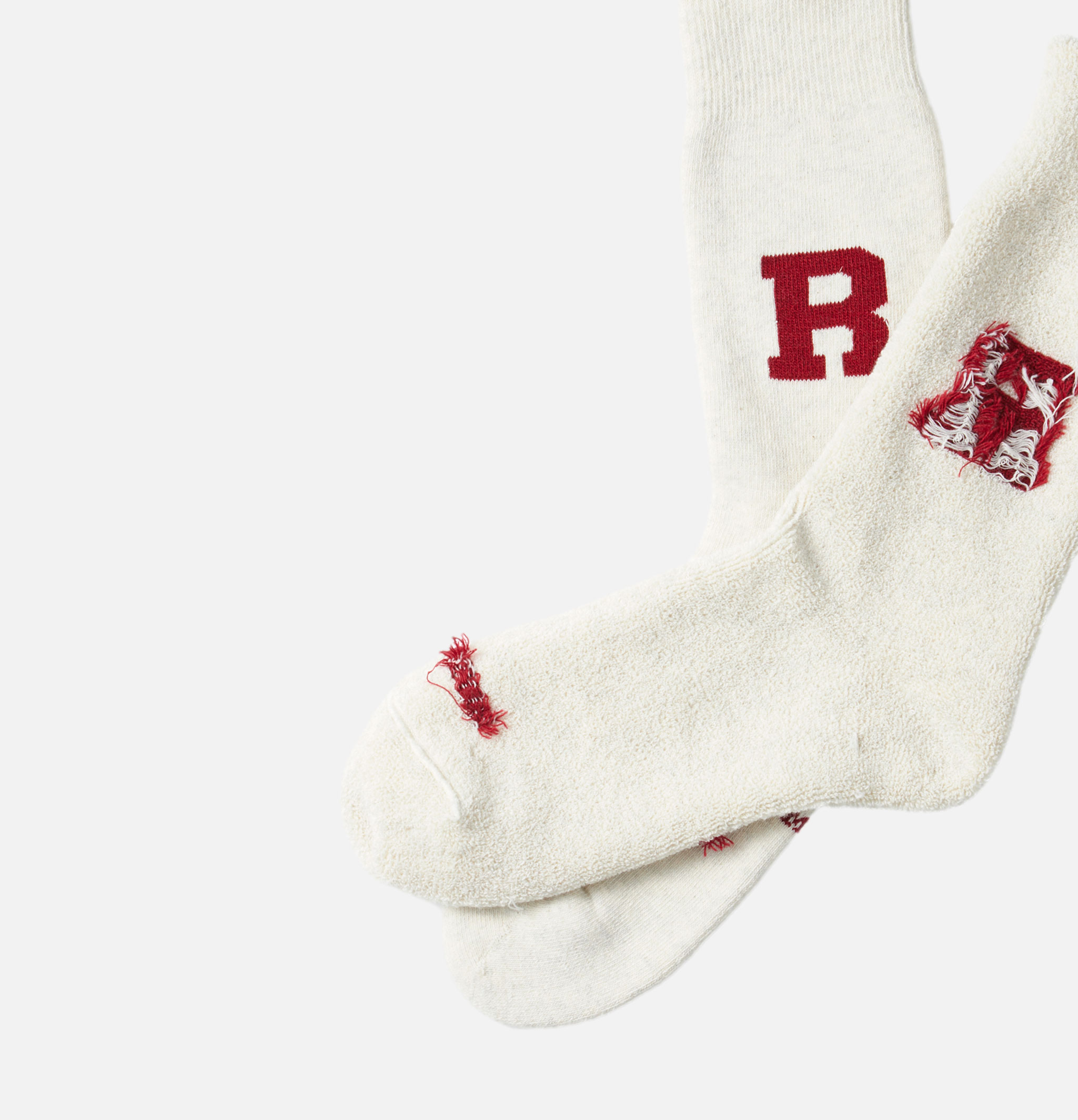 Rototo Chaussettes Raffy Sweat Dark Rouge