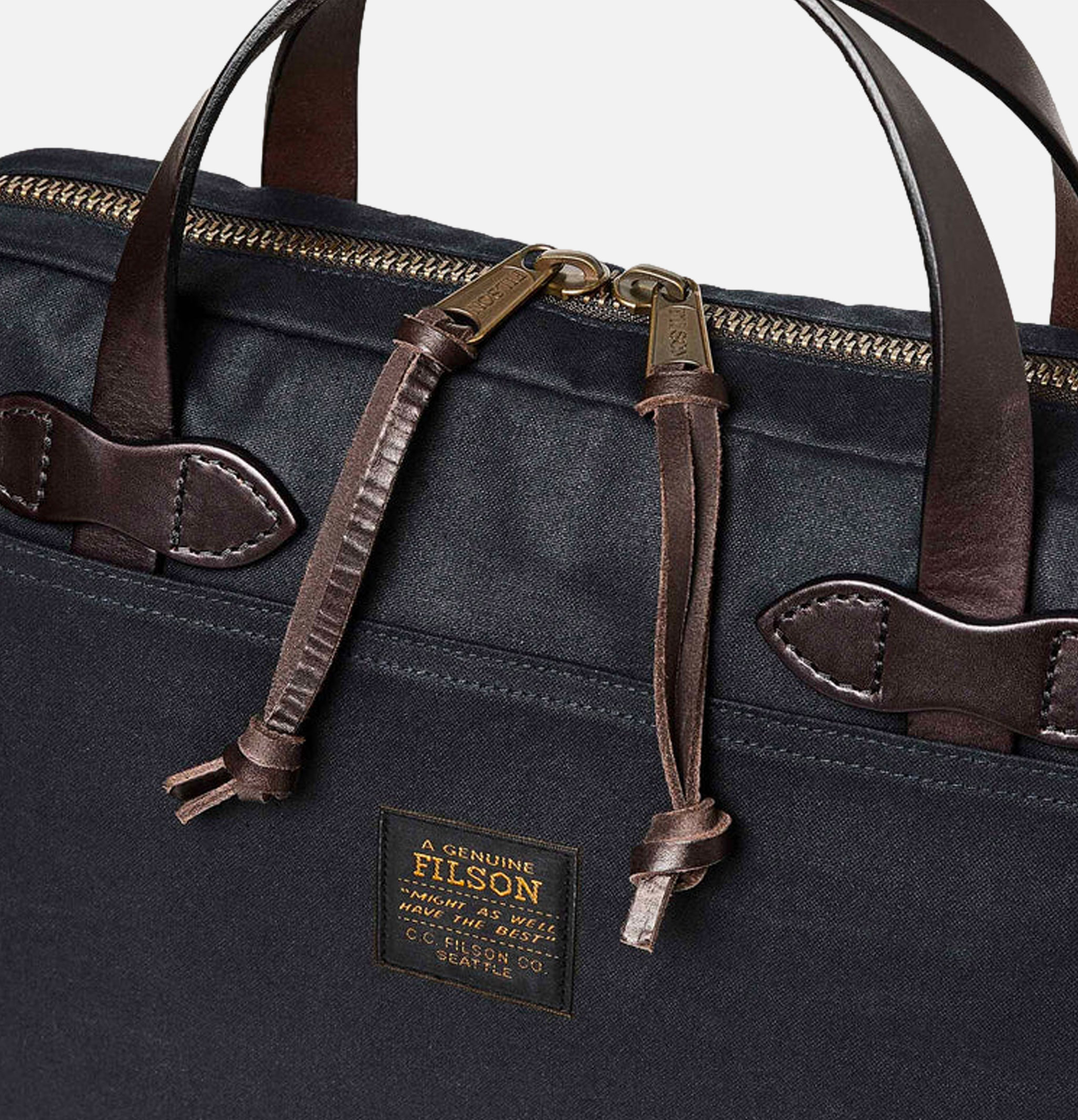 Filson Tin Cloth Compact Briefcase Navy