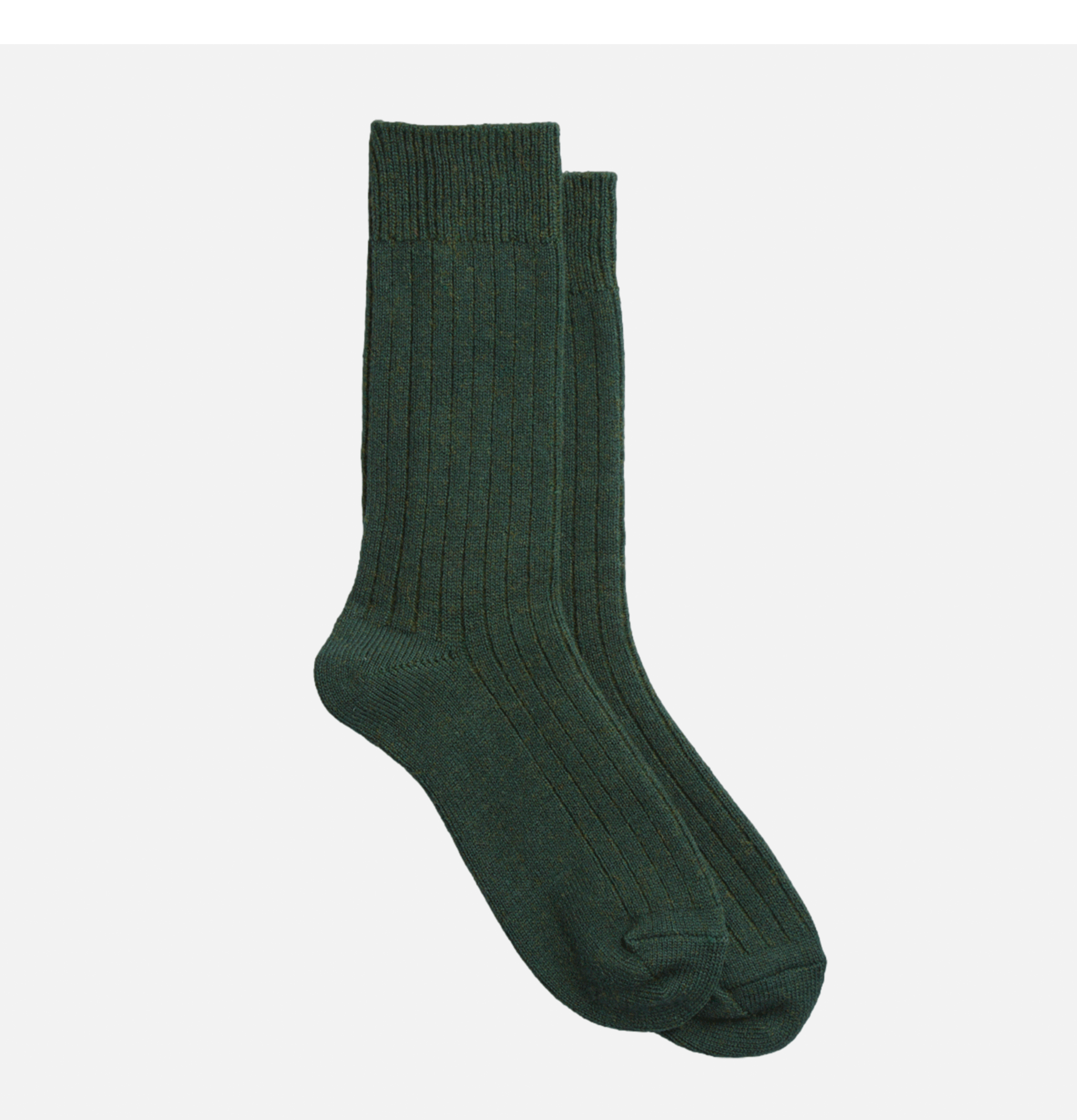 Chaussettes Rototo en coton et laine vertes