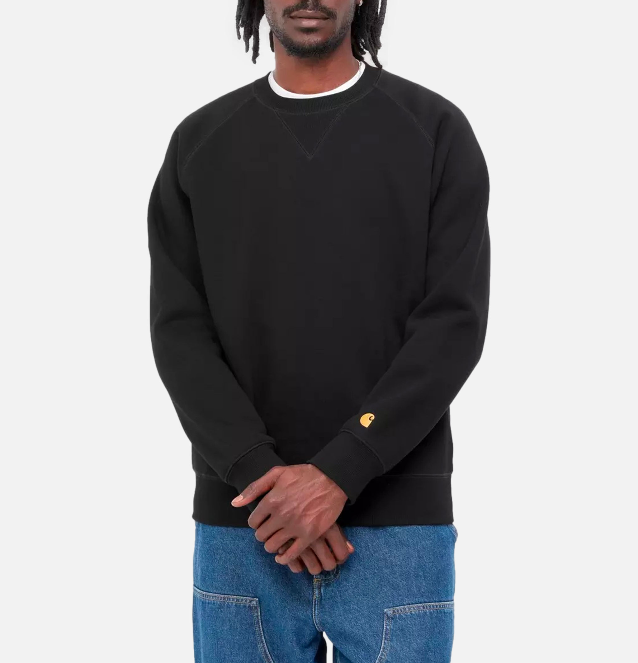 Carhartt WIP Chase Sweatshirt Black.