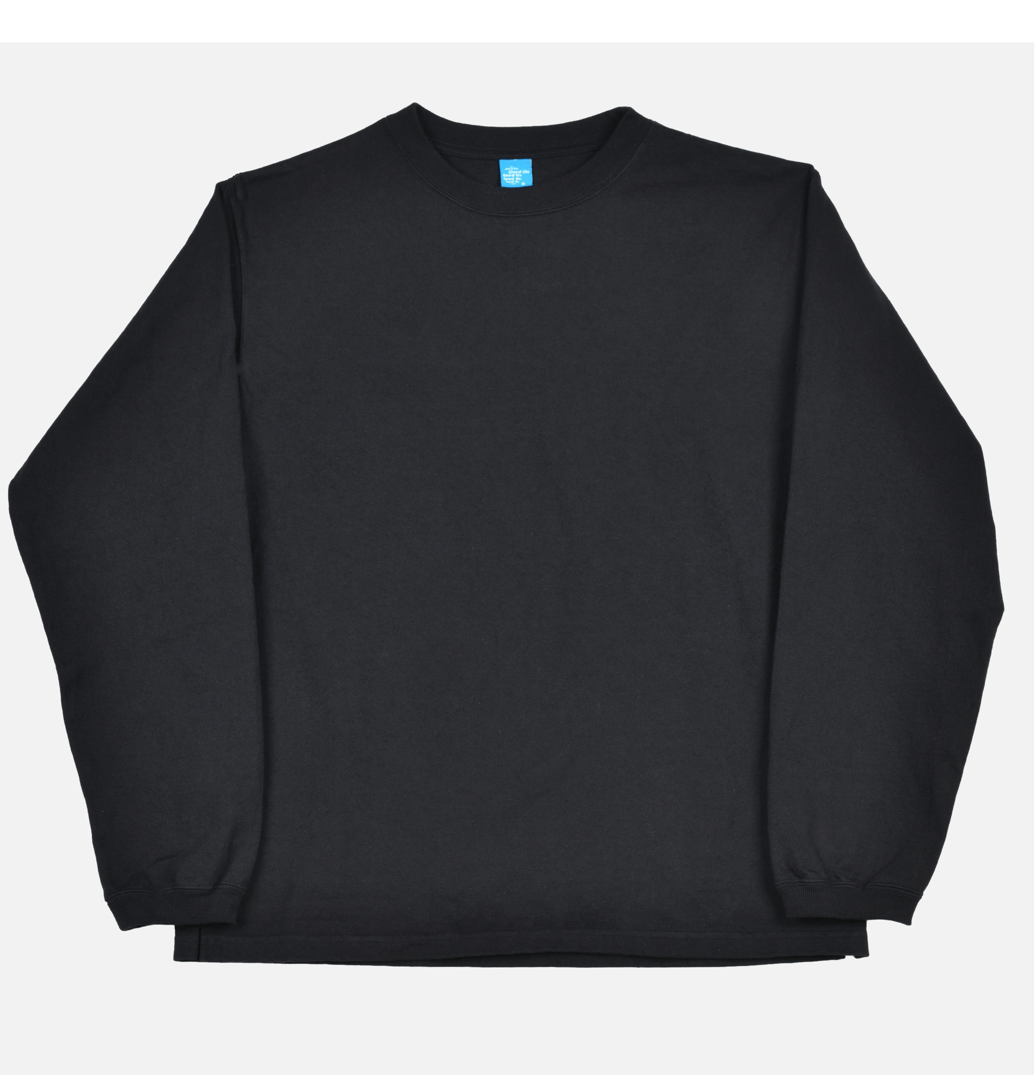 Good On Japan Long Sleeve Crew Tee Non Pigment Black