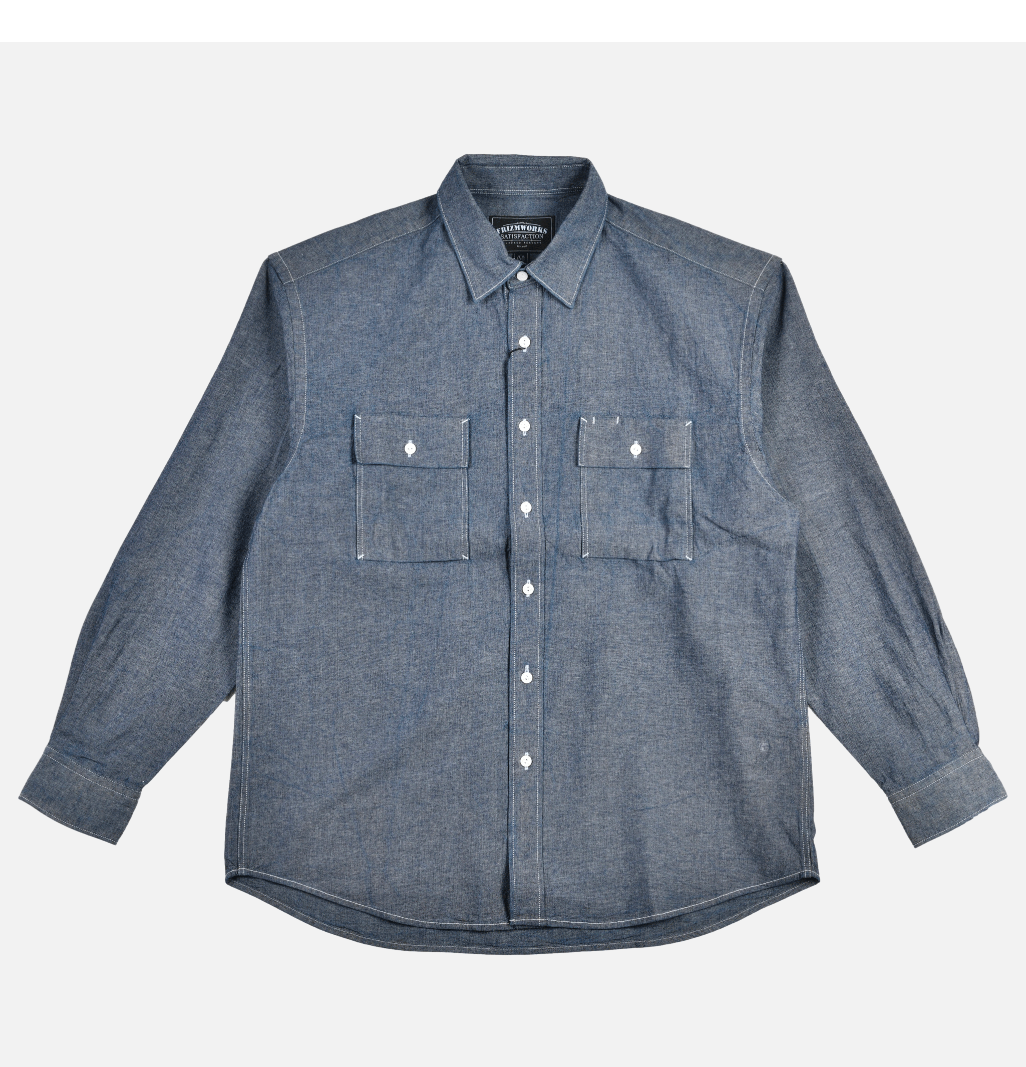 Frizmworks Cigarette Chambray Blue Shirt
