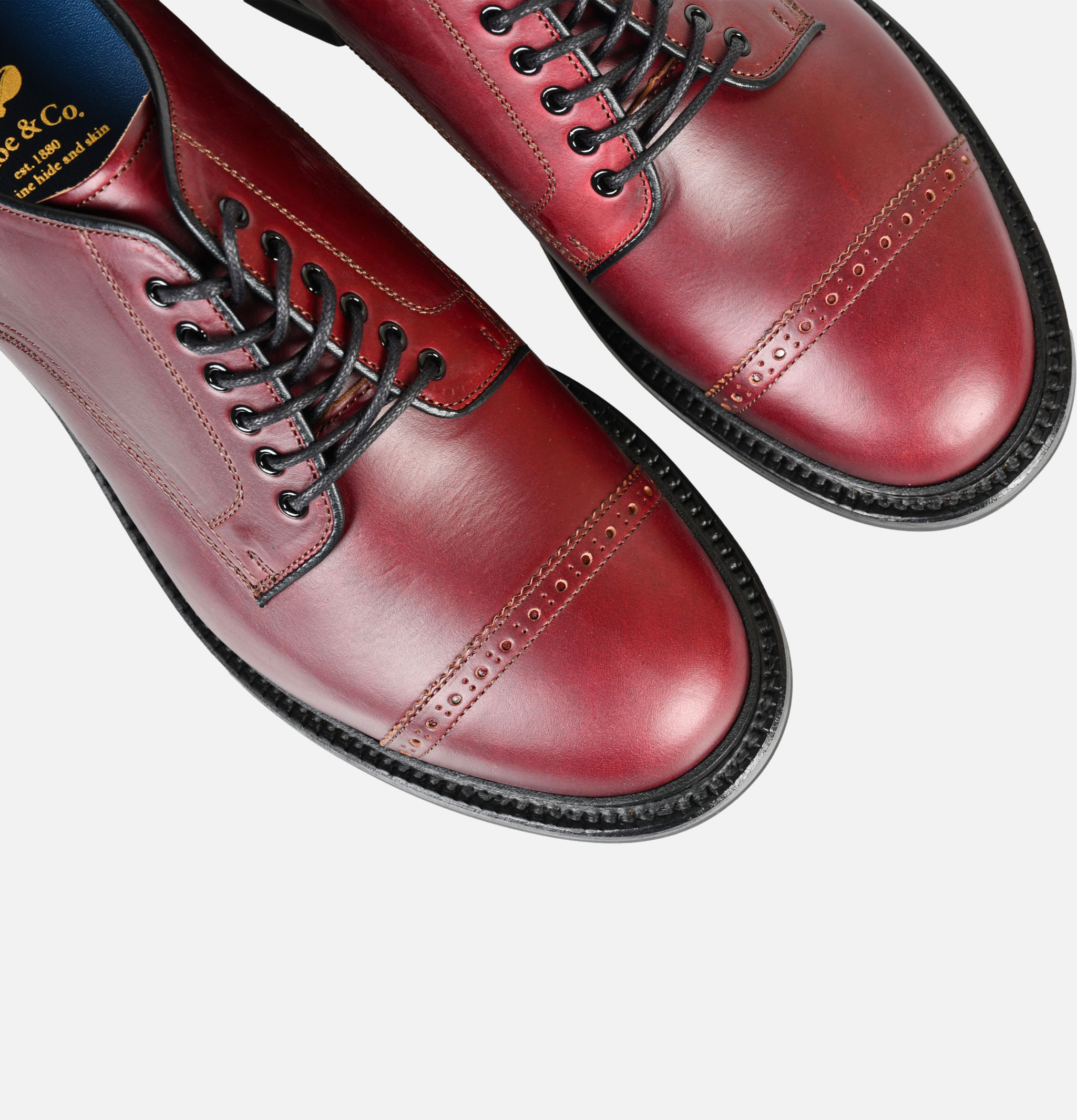 Regal Shoe & Co x Royalcheese Shoes Cap-toe Horween Burgundy