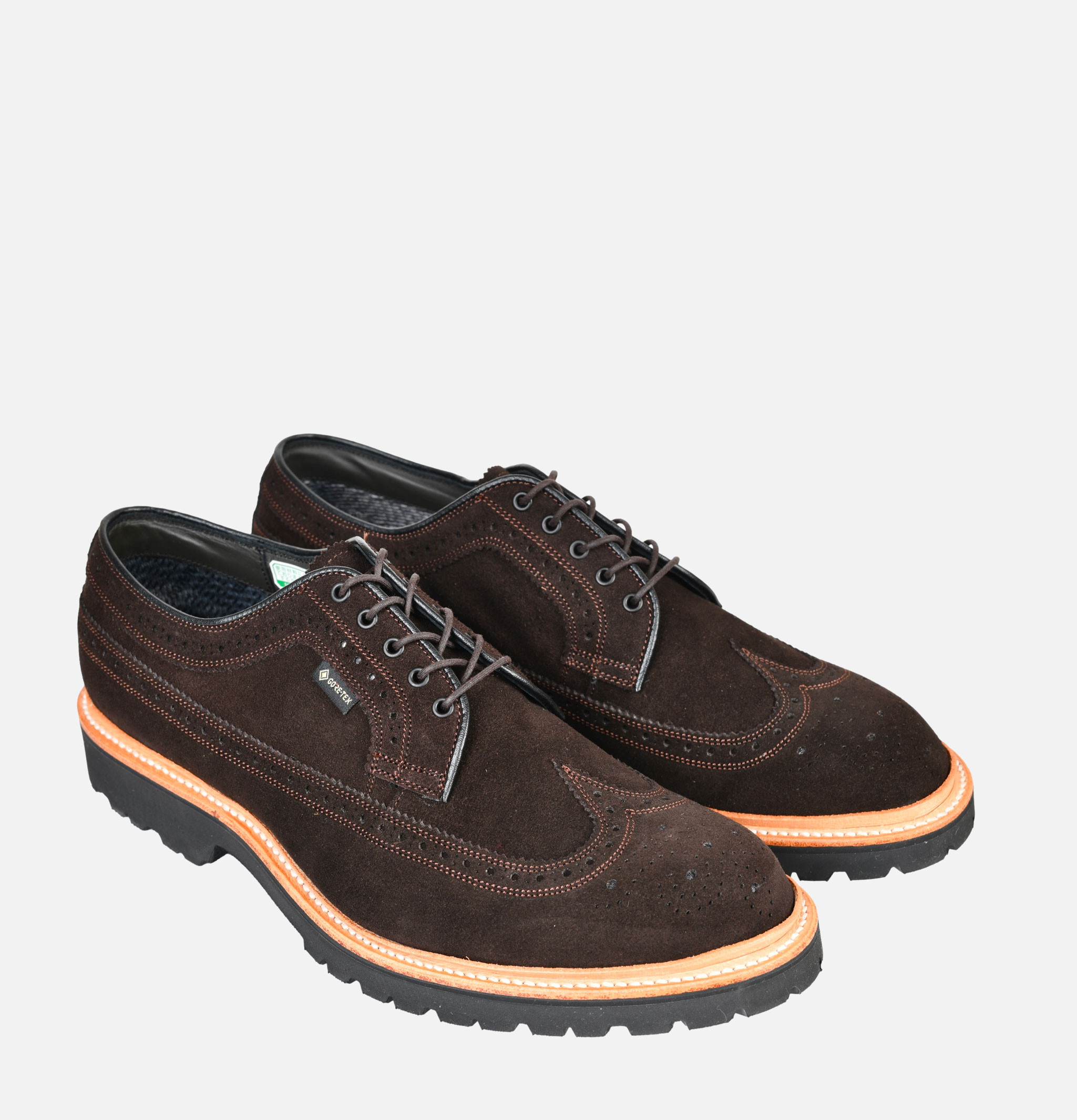 Regal Shoe & Co x Royalcheese Wing Tip Suede Brown Shoes