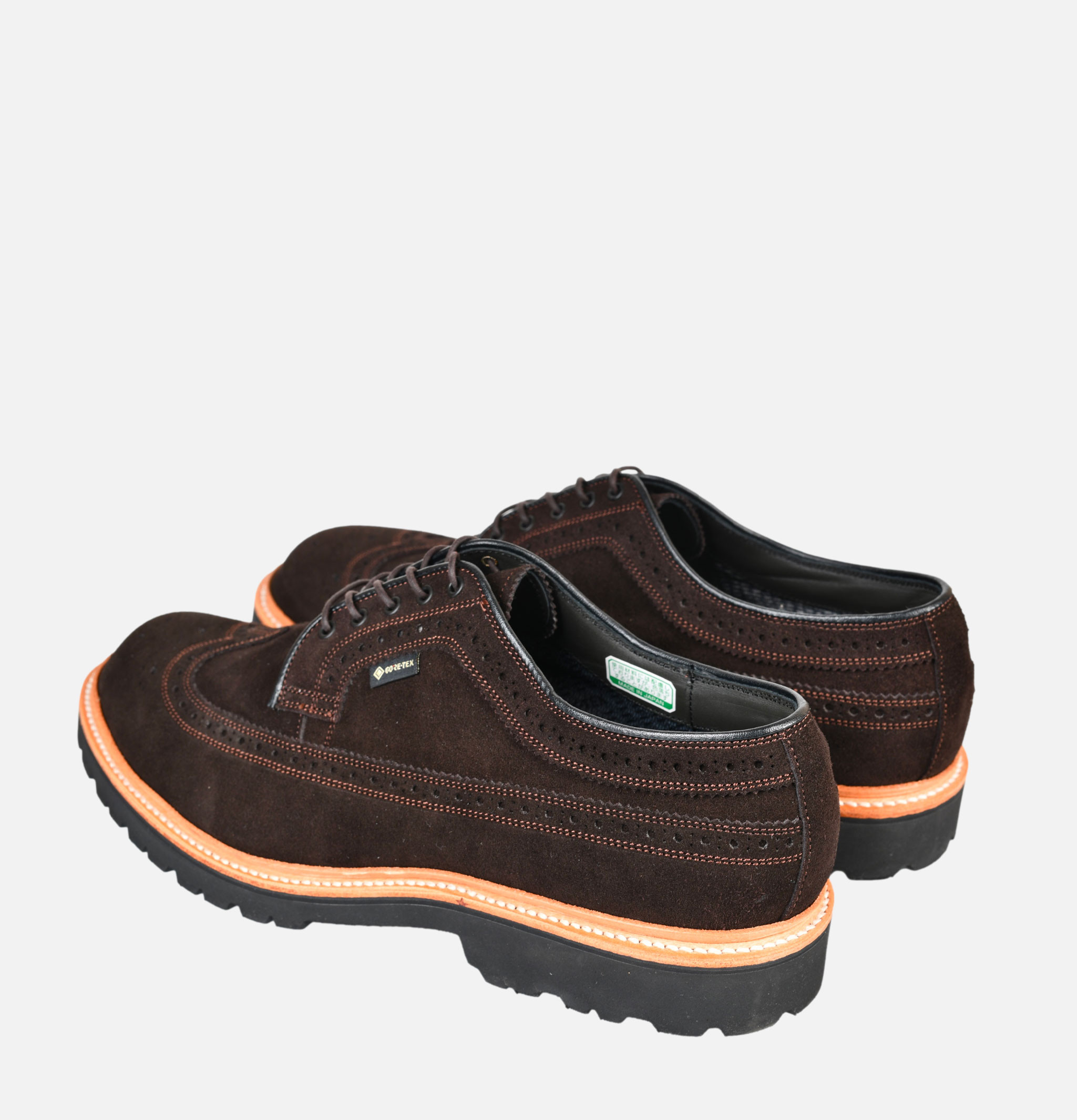 Regal Shoe & Co x Royalcheese Wing Tip Suede Brown Shoes