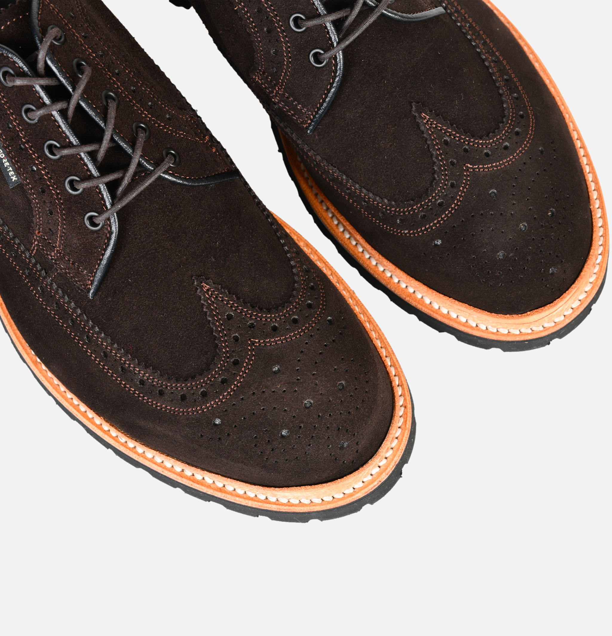 Regal Shoe & Co x Royalcheese Wing Tip Suede Brown Shoes