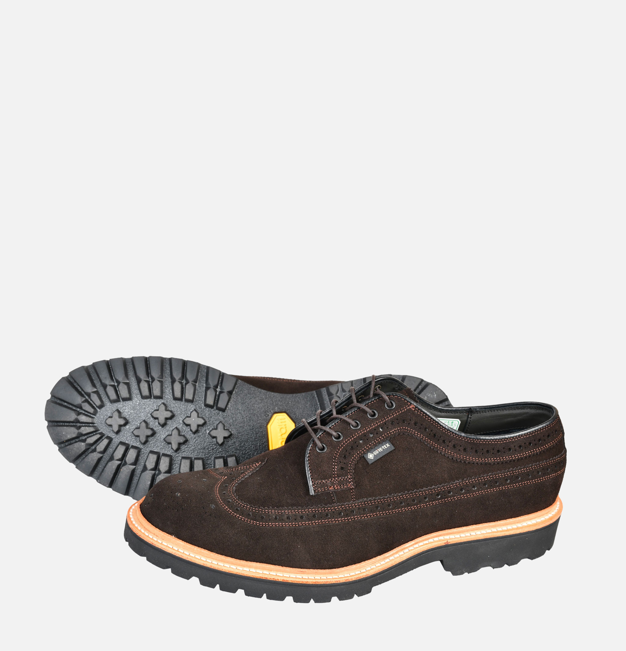 Regal Shoe & Co x Royalcheese Wing Tip Suede Brown Shoes