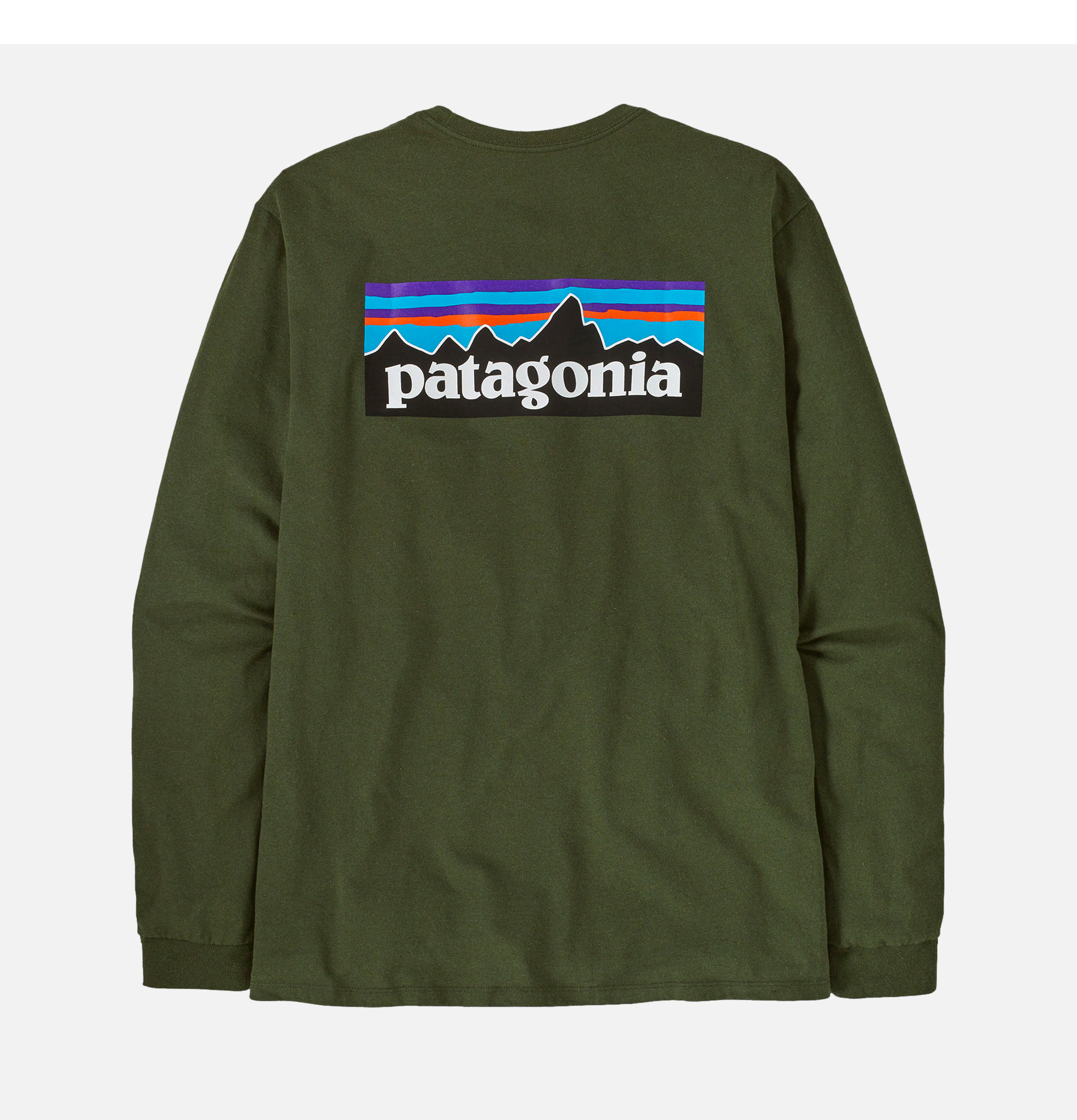 Patagonia P6 Logo LS Pinegreen T-Shirt