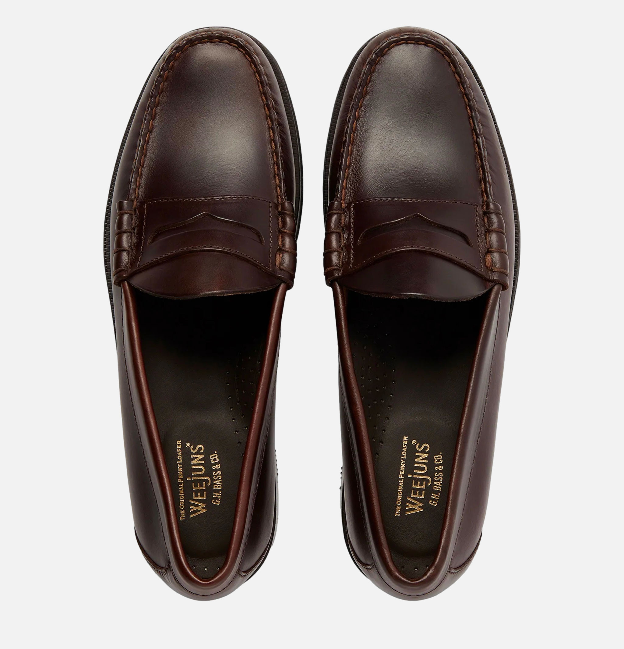 G.H Bass Chaussures Larson Weejuns Penny Loafer Chocolate