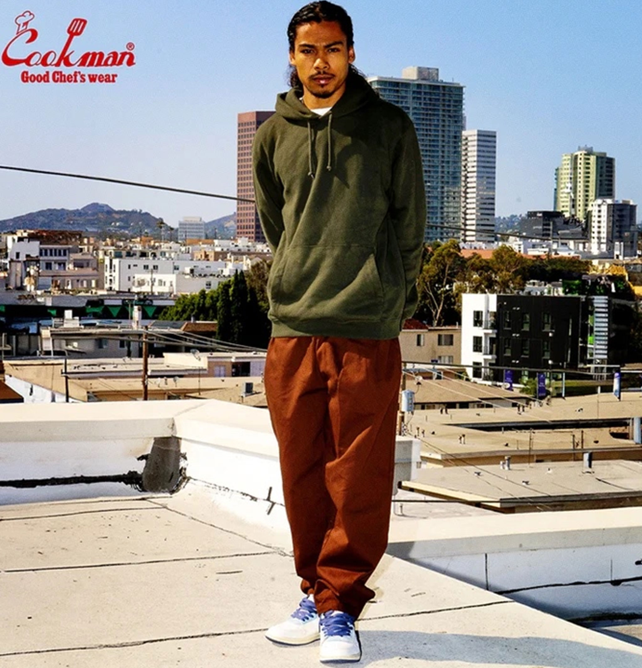 Cookman Chef Pants - Herringbone Chocolat