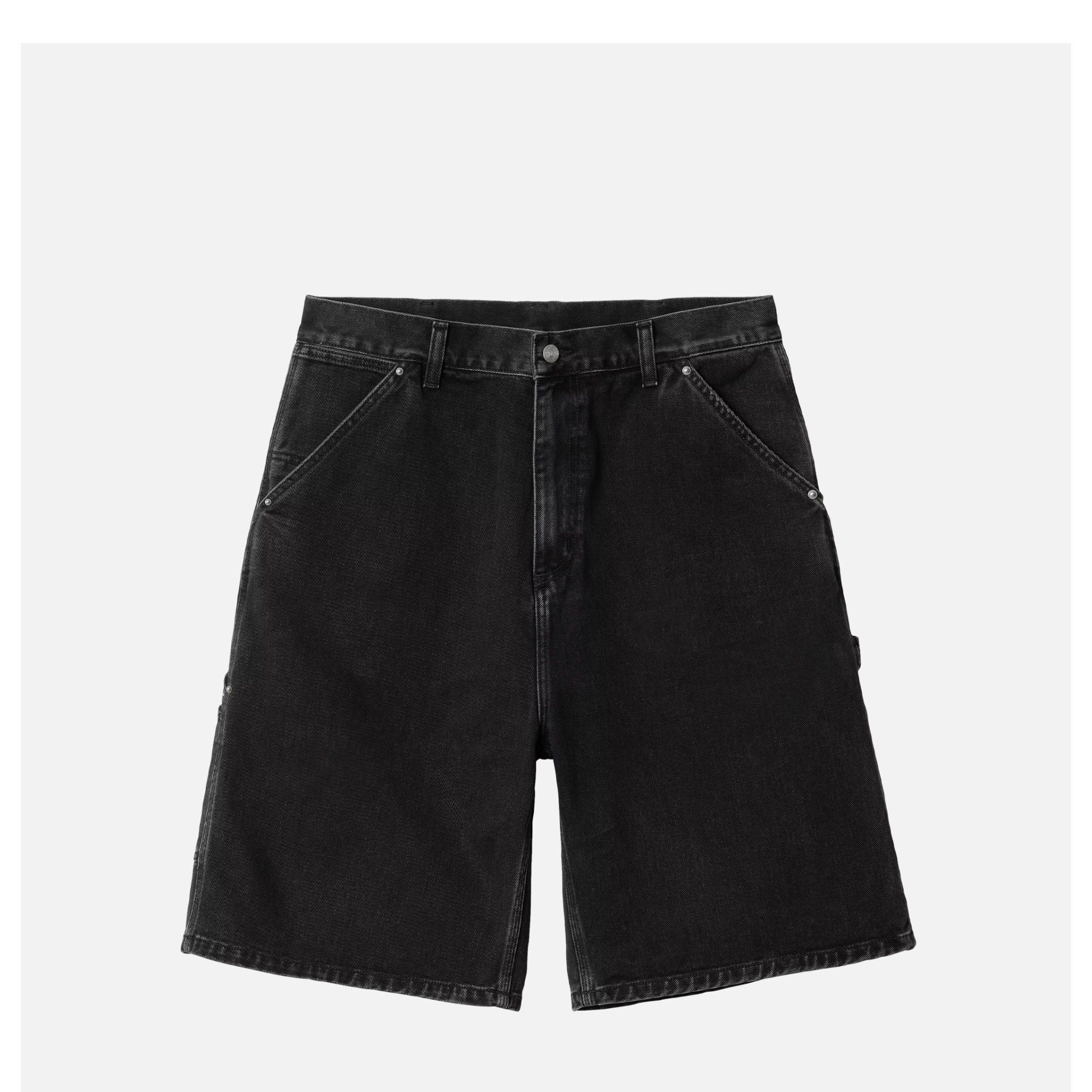 パンツ rivet shorts stone washed Carhartt WIP |Rivet Short Black Stone Washed| Royalcheese Paris