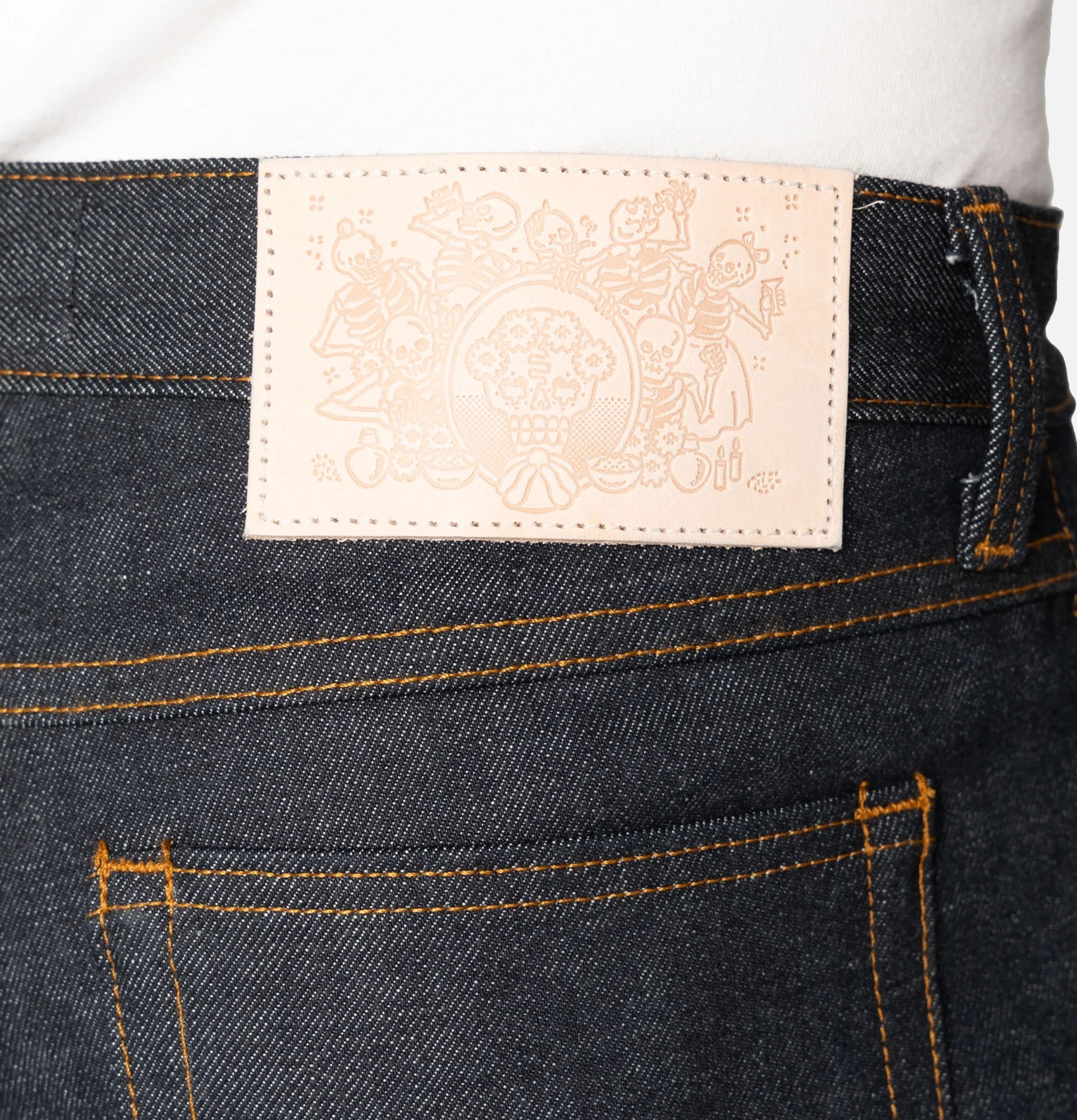 Naked & Famous Dia De Los Muertos Selvedge Jeans - True Guy Fit