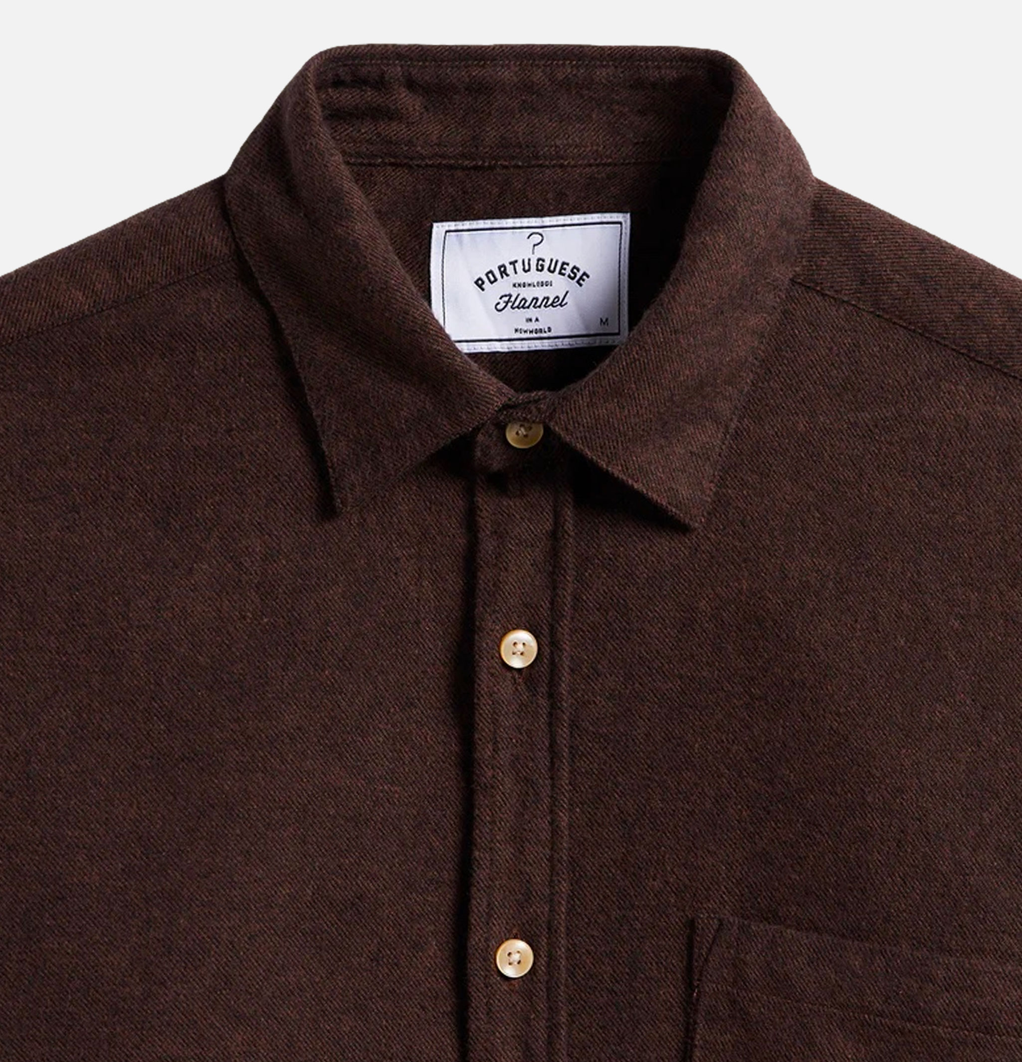 Portuguese Flannel Shirt Teca Brown