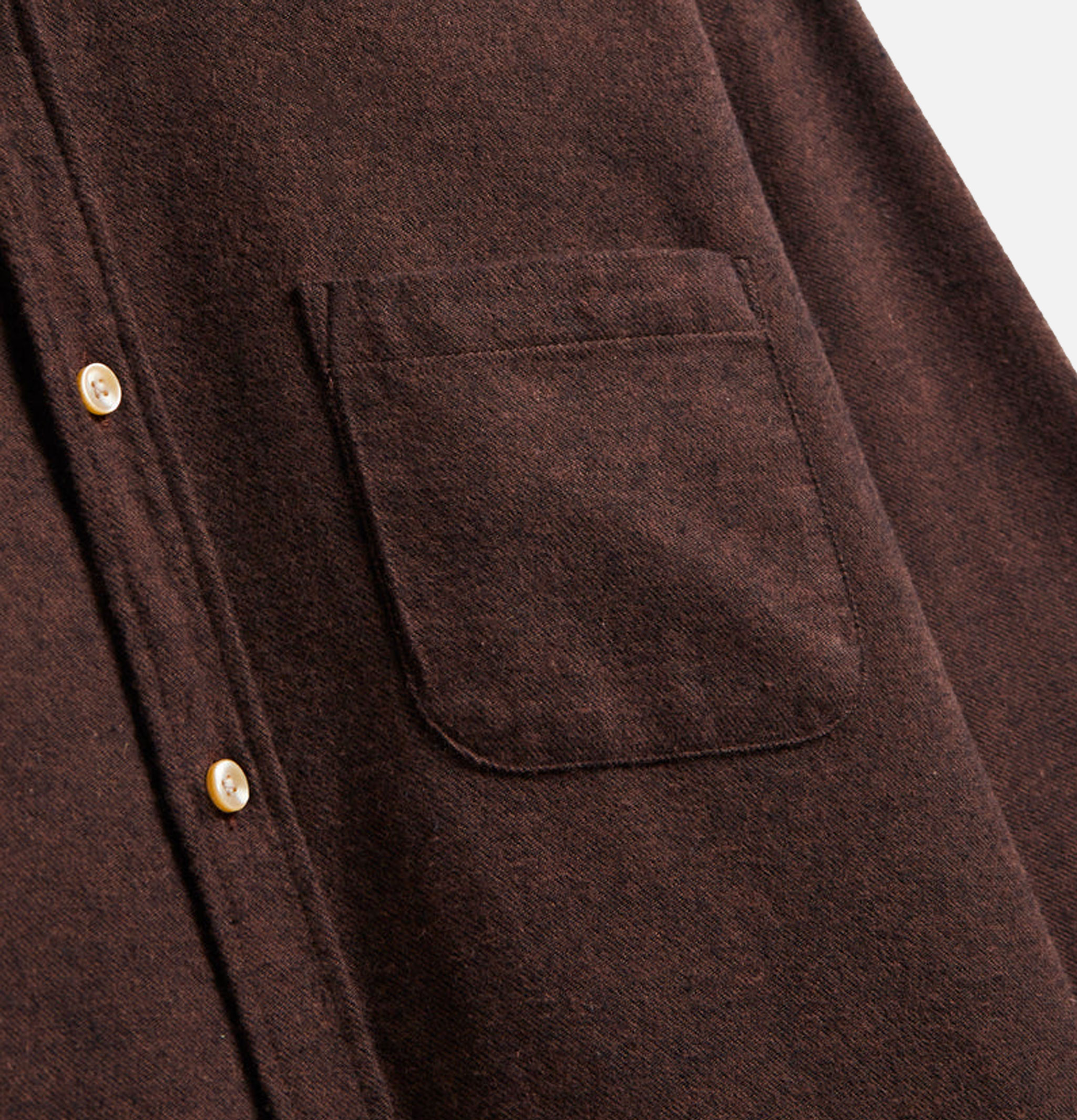 Portuguese Flannel Shirt Teca Brown