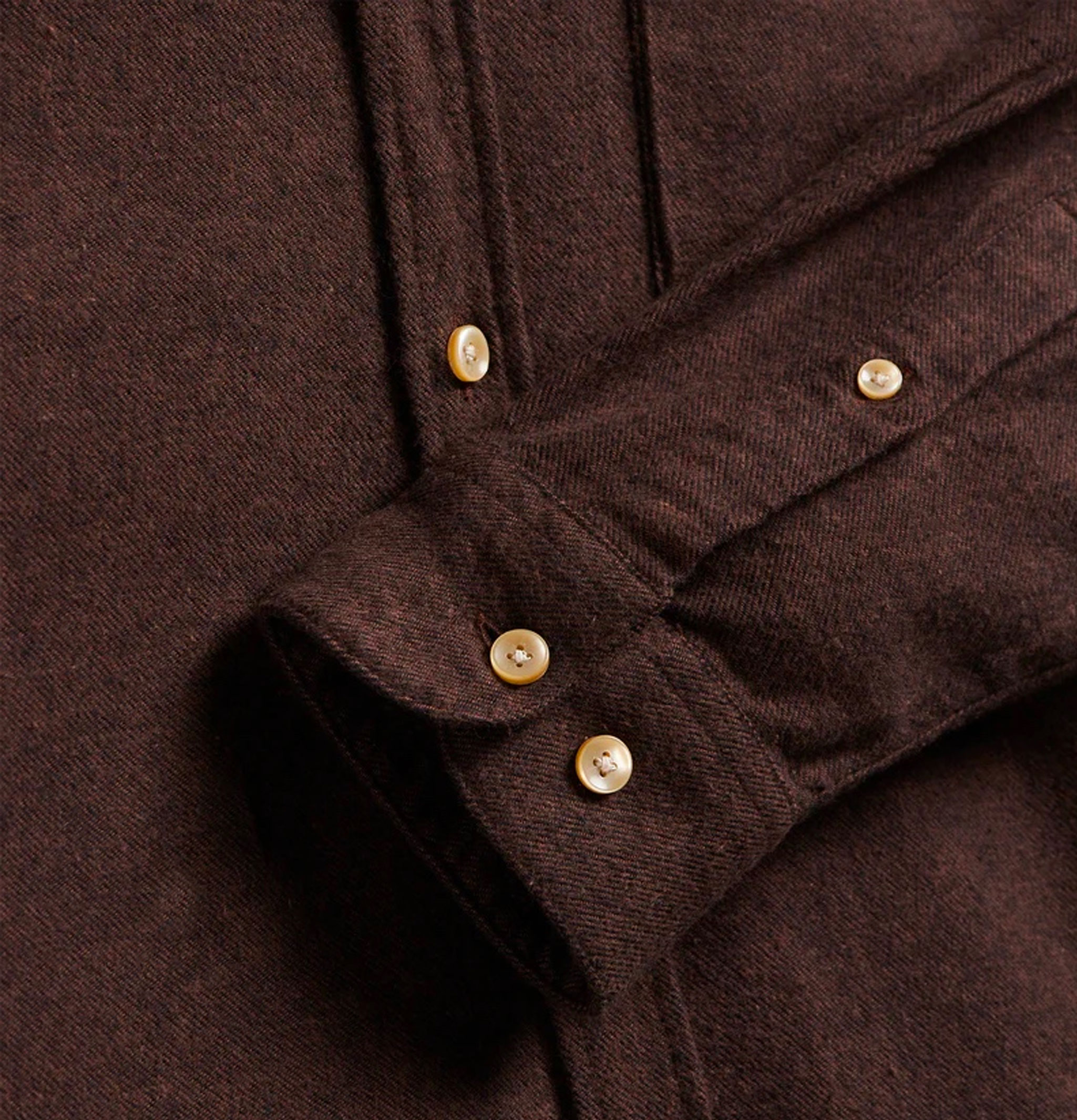 Portuguese Flannel Shirt Teca Brown