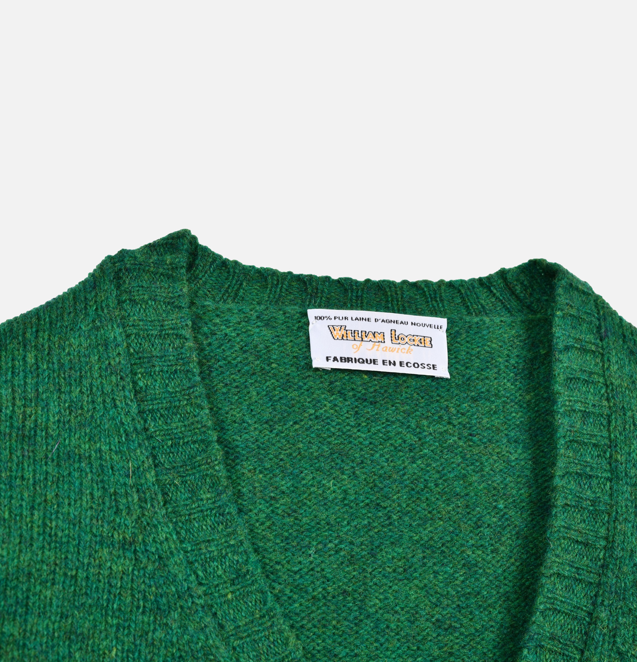 William Lockie Aryan Clover Cardigan Green