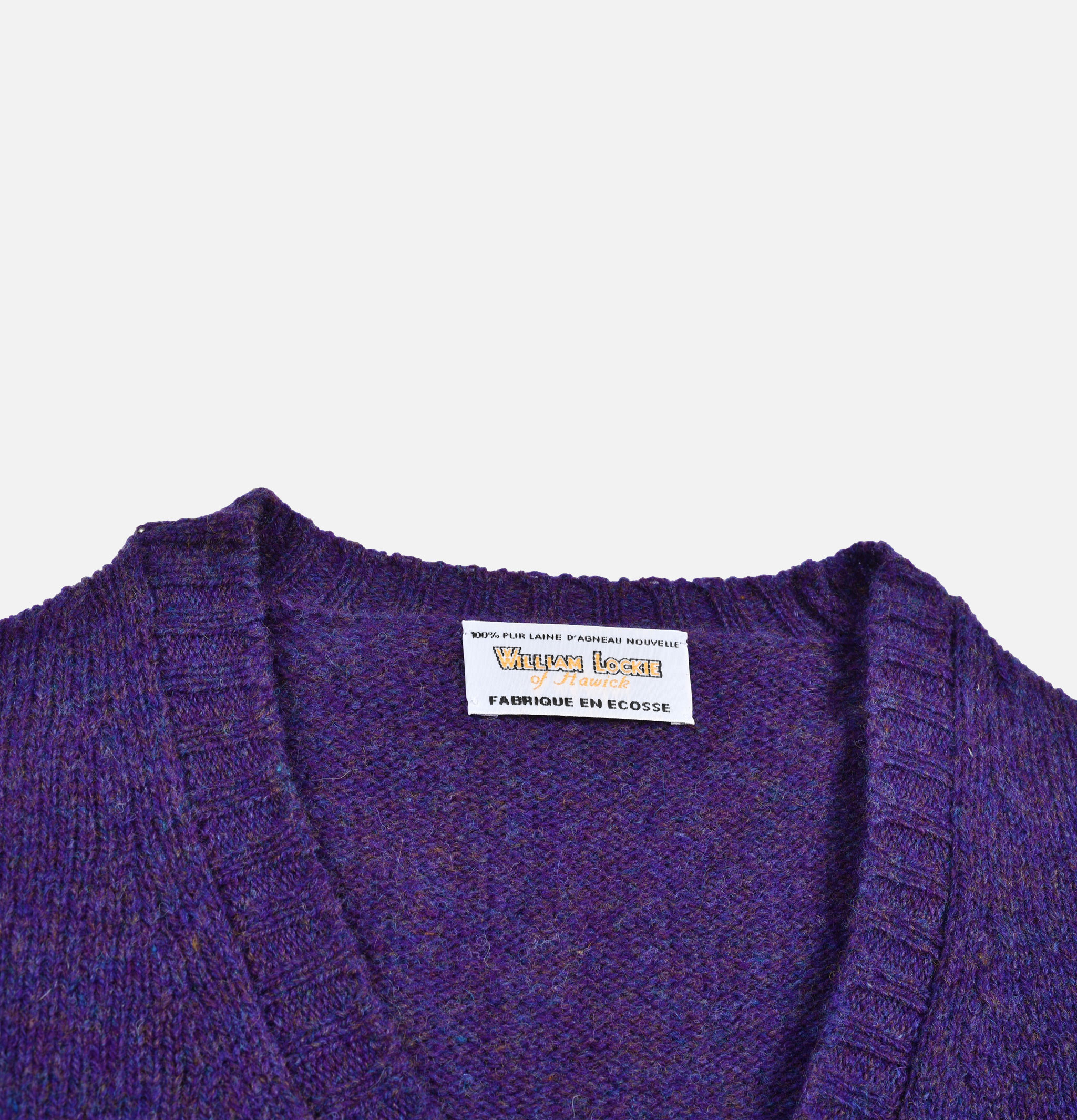 William Lockie Aryan Royal Violet Cardigan