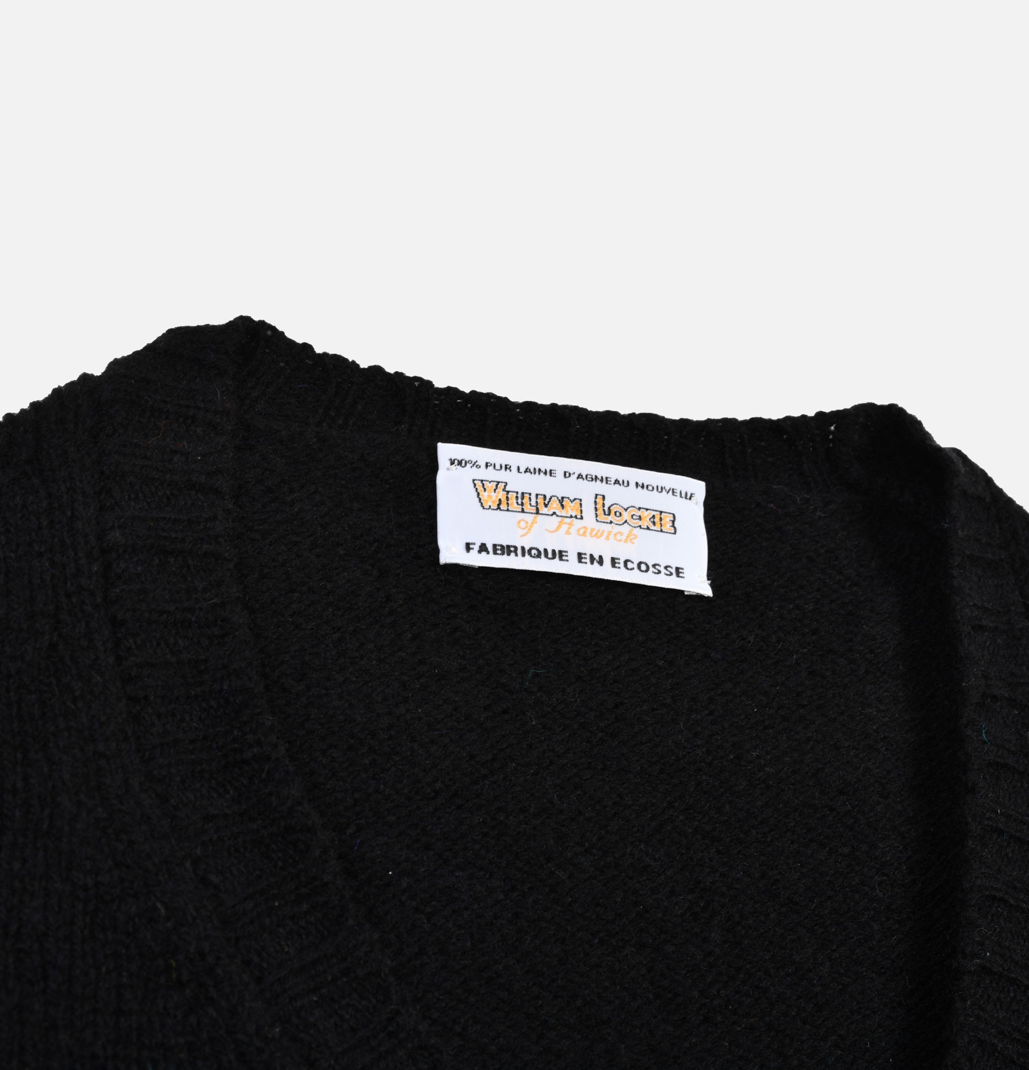 William Lockie Aryan Black Cardigan