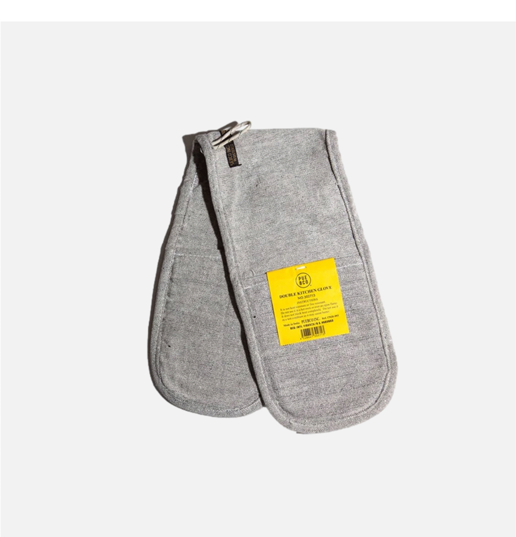 Puebco Cotton Double Kitchen Glove Grey