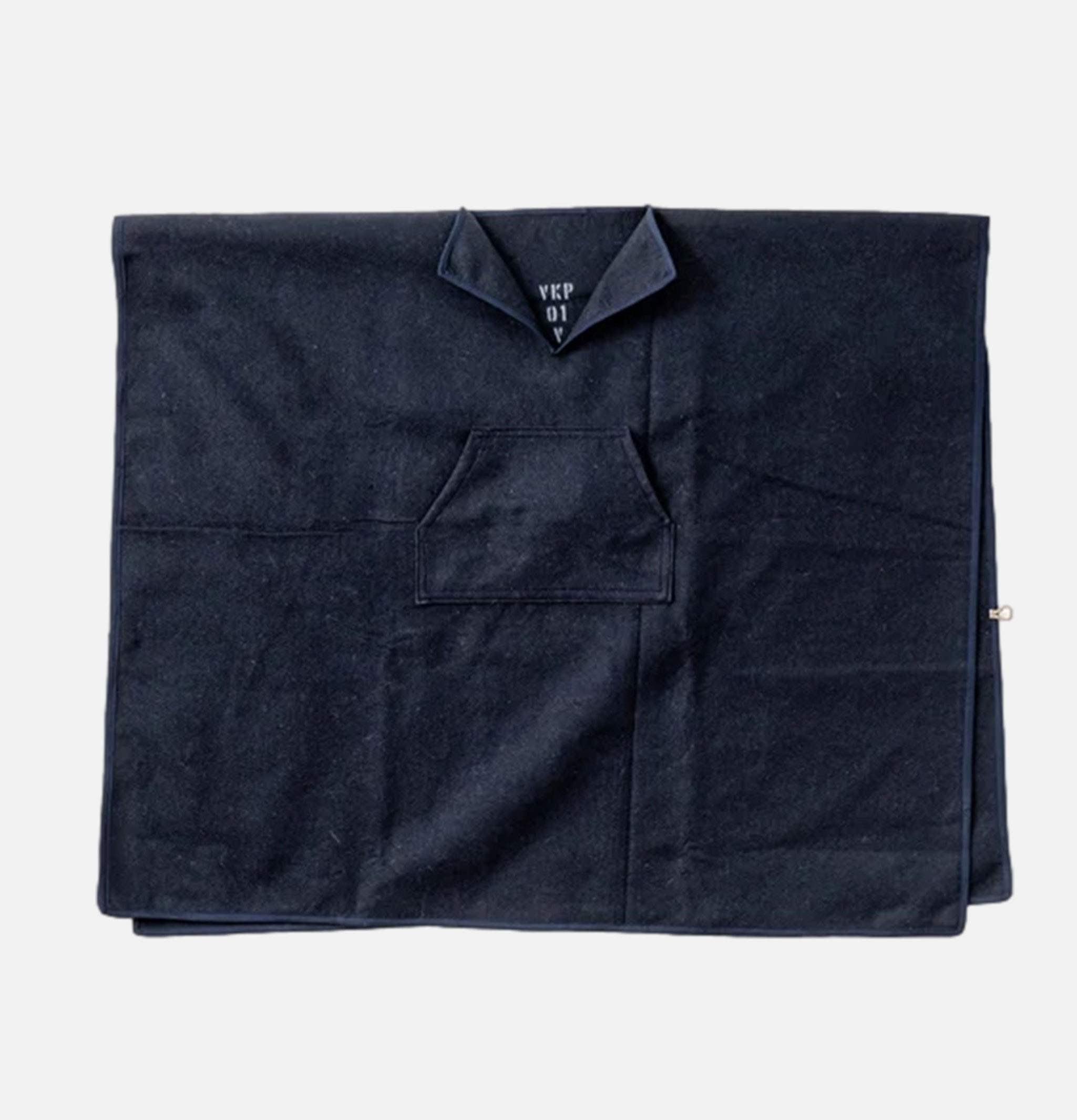Puebco Blanket Poncho Navy Blue