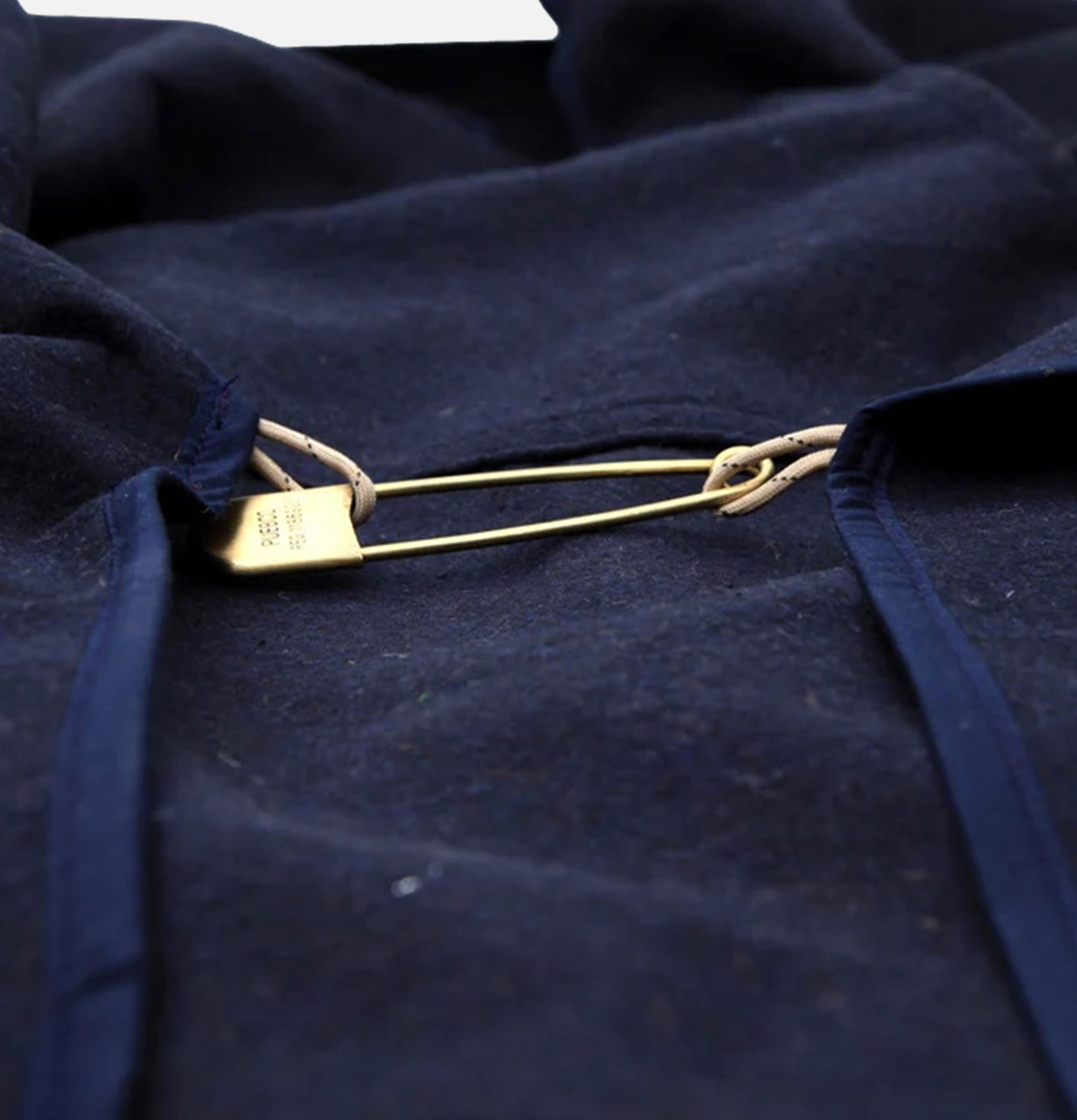 Puebco Blanket Poncho Navy Blue