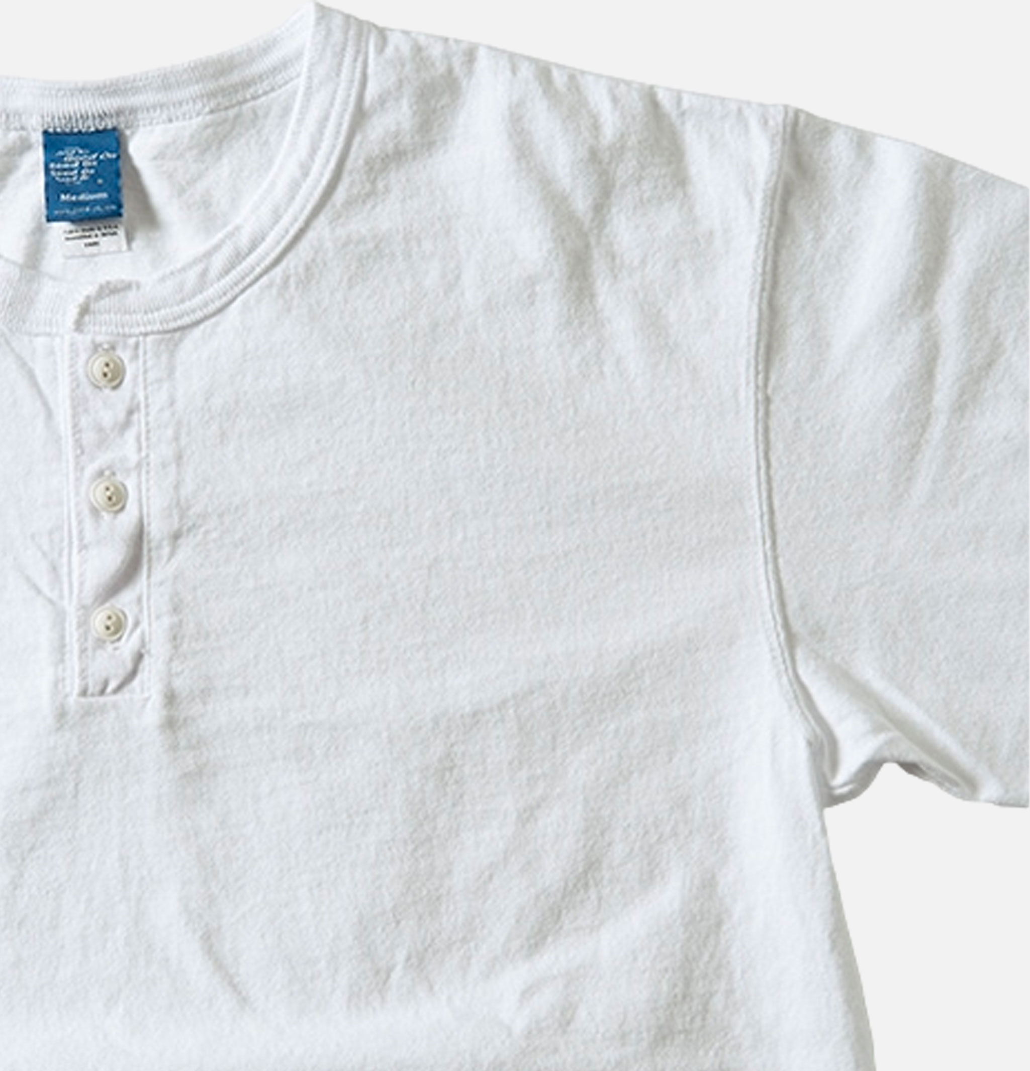 Good On Japan Ls Henley Tee White