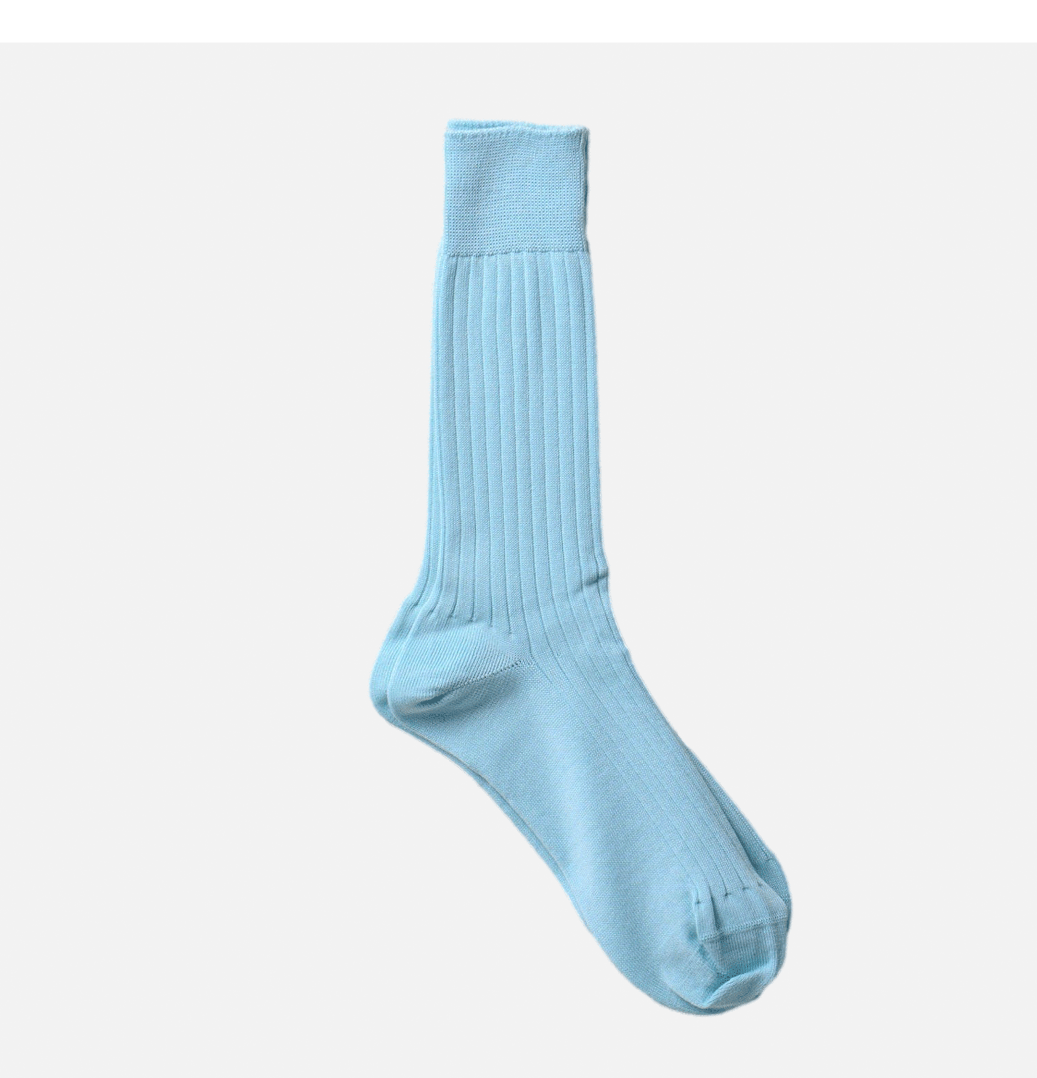 Yahae Organic Cotton Ribbed Socks Blue