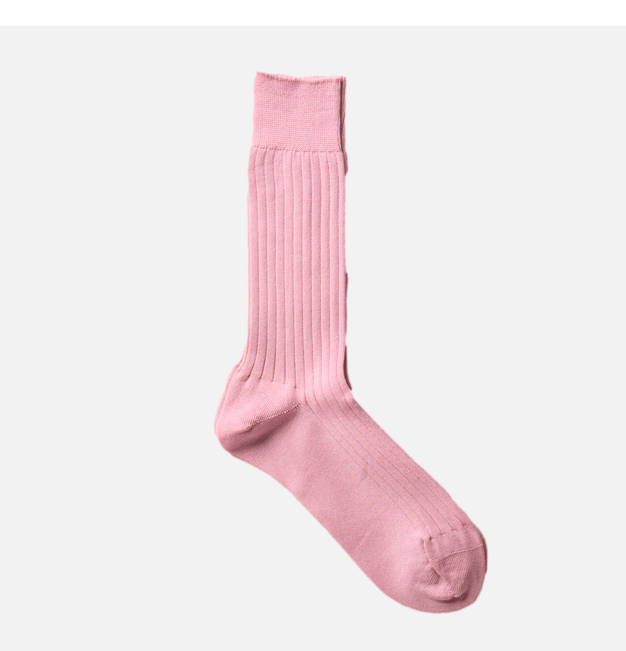 Yahae Organic Cotton Ribbed Socks Pink