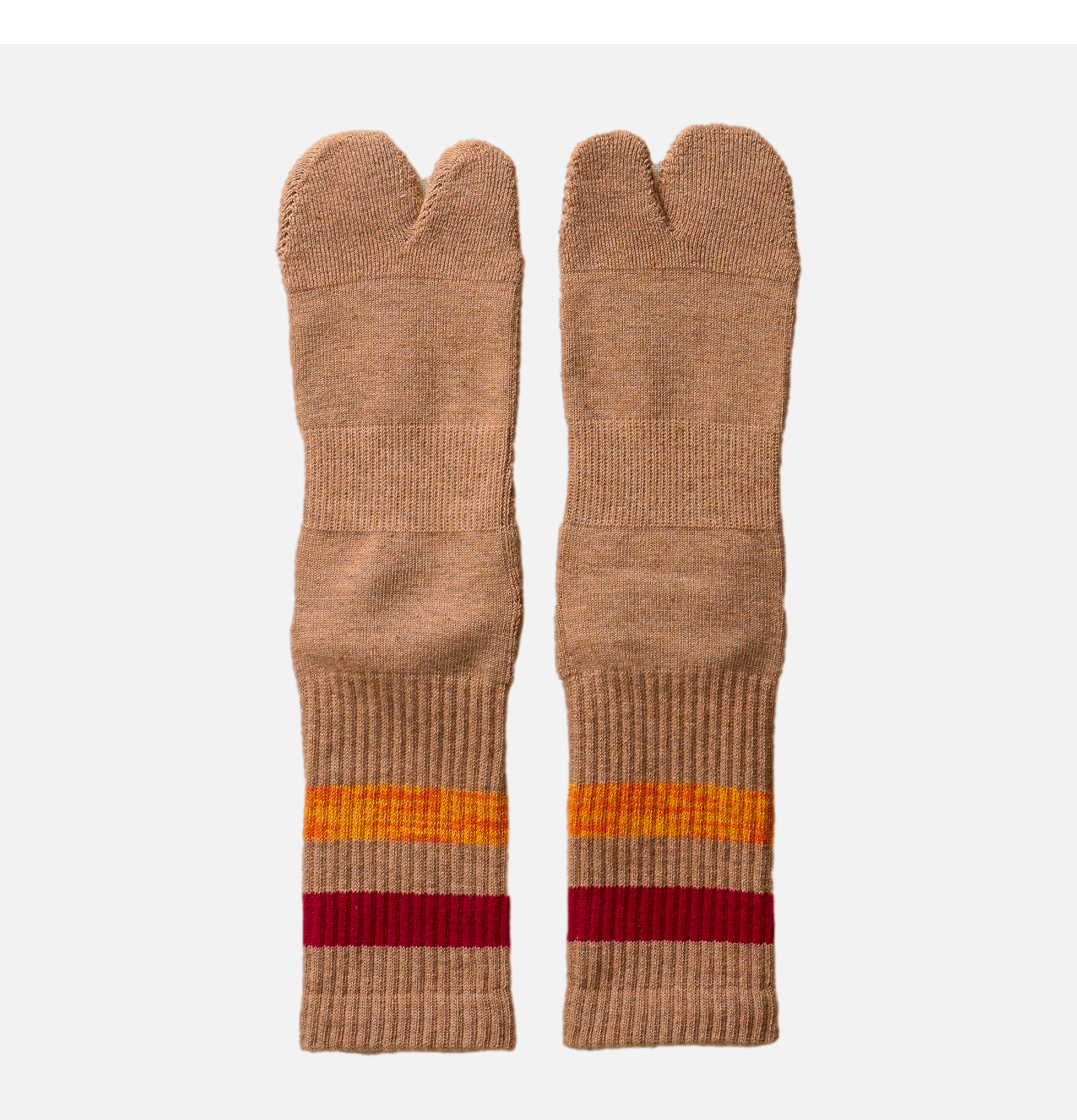 Yahae Organic Cotton Yak Pile Soles Brown Socks