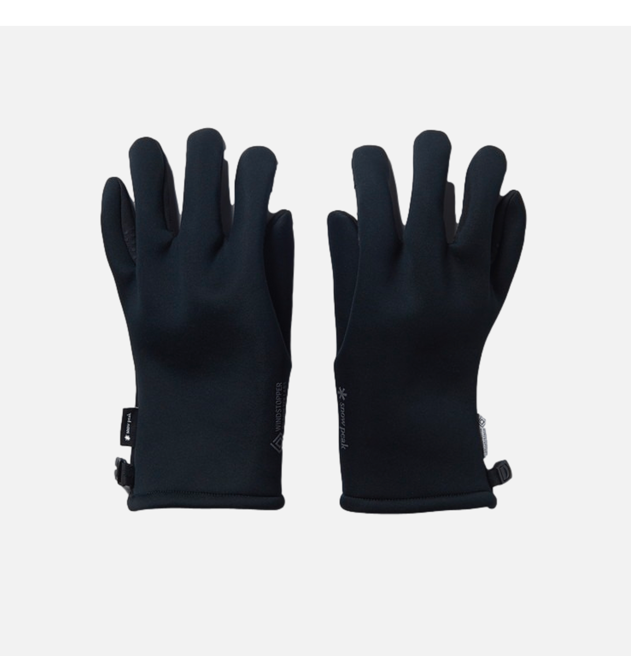 Snow Peak Gants GORE-TEX Windstopper Noir