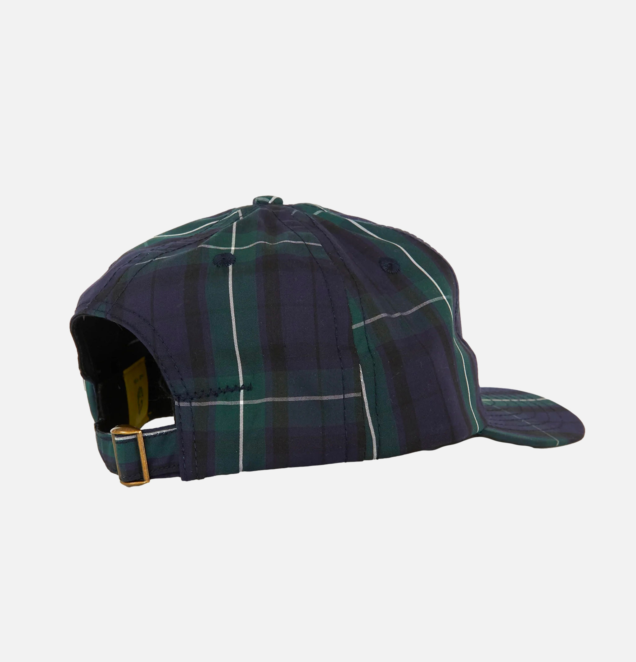 Lite Year 6 Panel Cap Navy Green Plaid